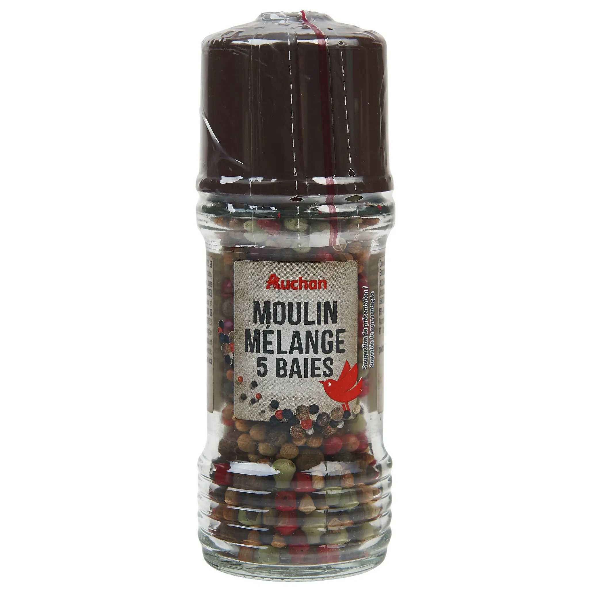 AUCHAN Mélange de 5 baies en moulin