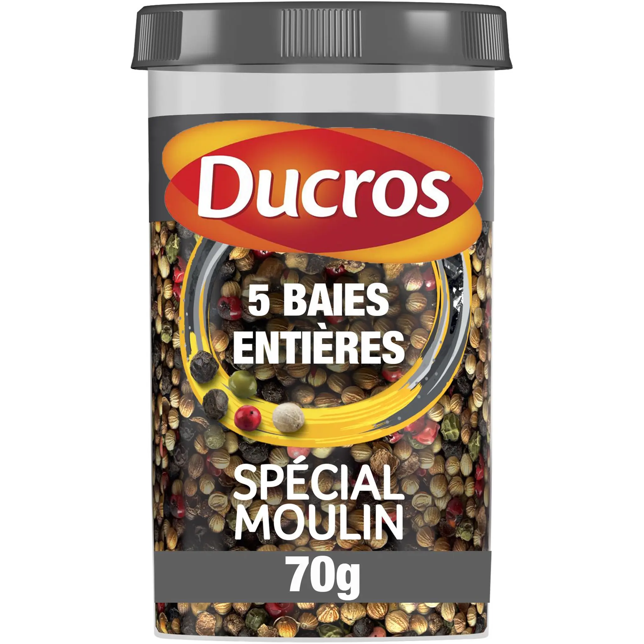 DUCROS Mélange de 5 baies doux poivres et épices en grains