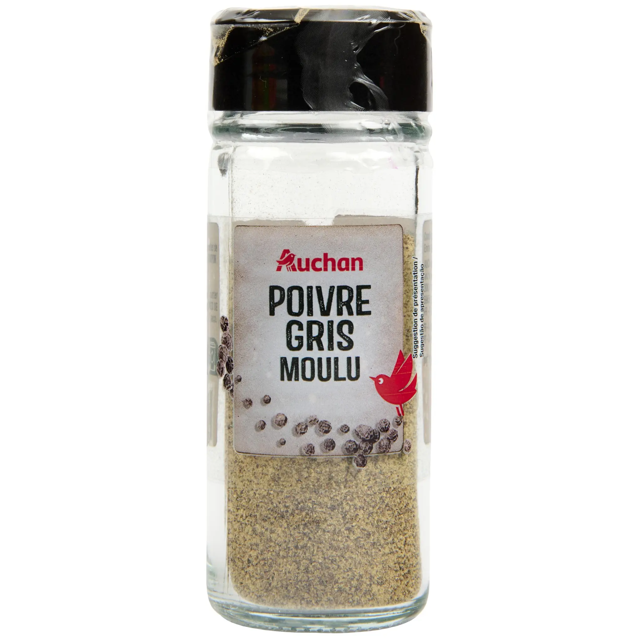 AUCHAN Poivre gris moulu