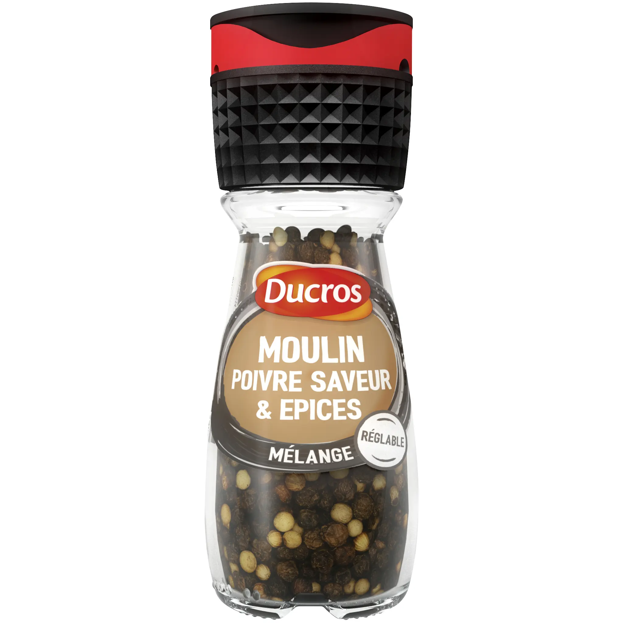 DUCROS Mélange poivre saveur et épices en grains en moulin