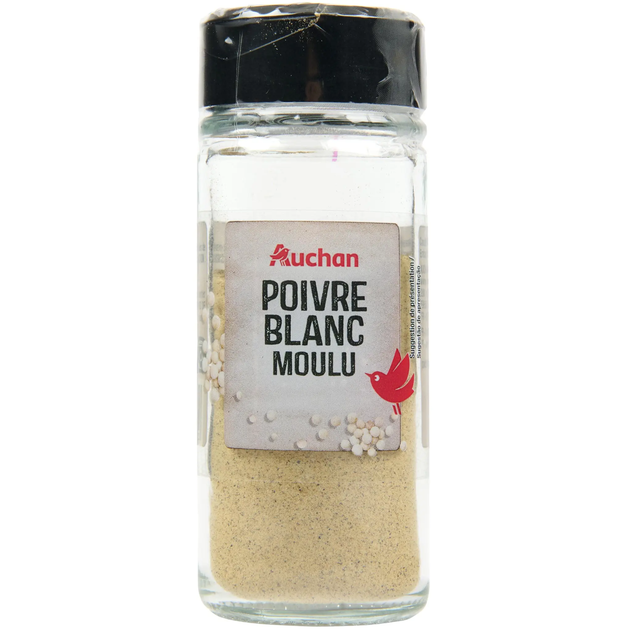 AUCHAN Poivre blanc moulu