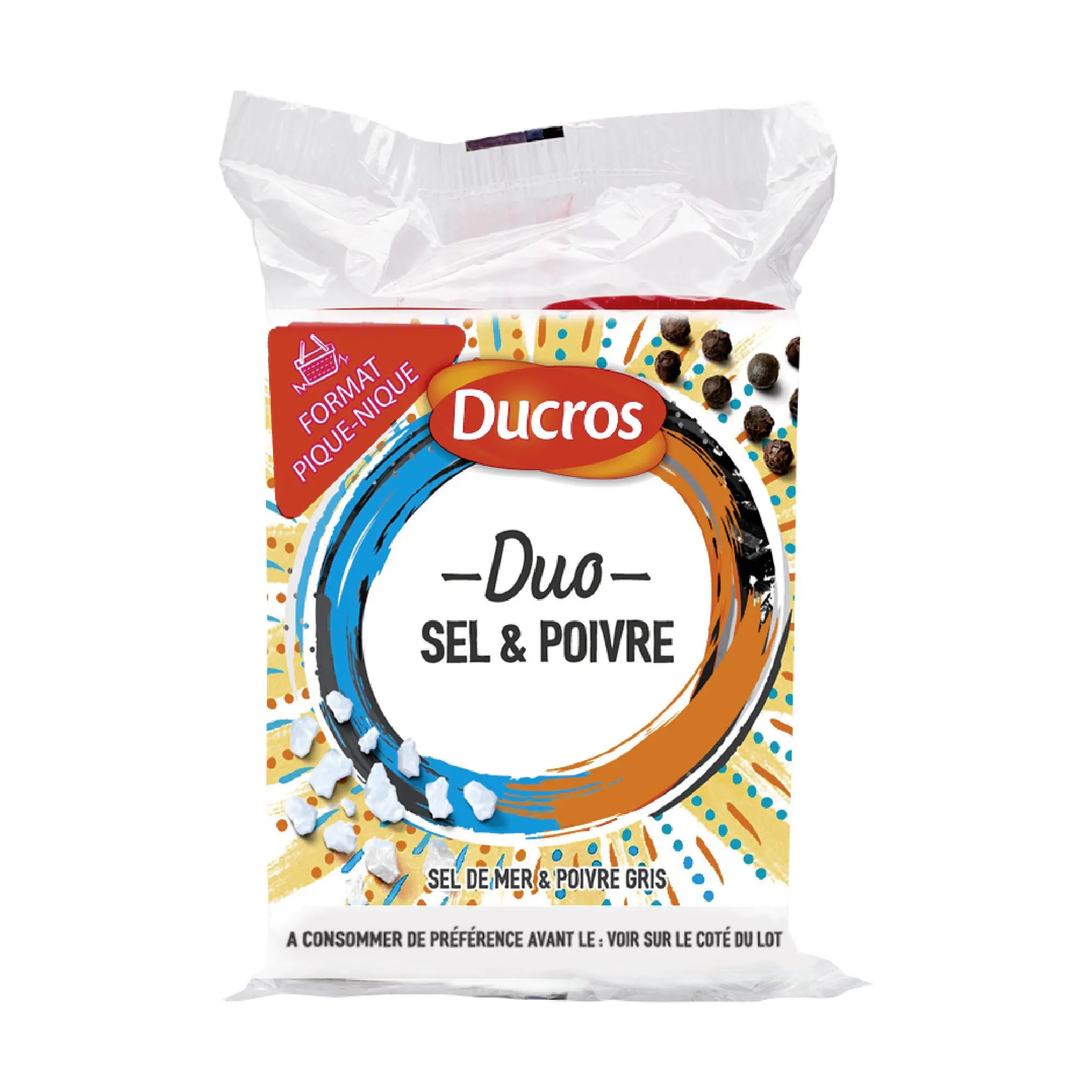 DUCROS Sel de mer et poivre gris moulu