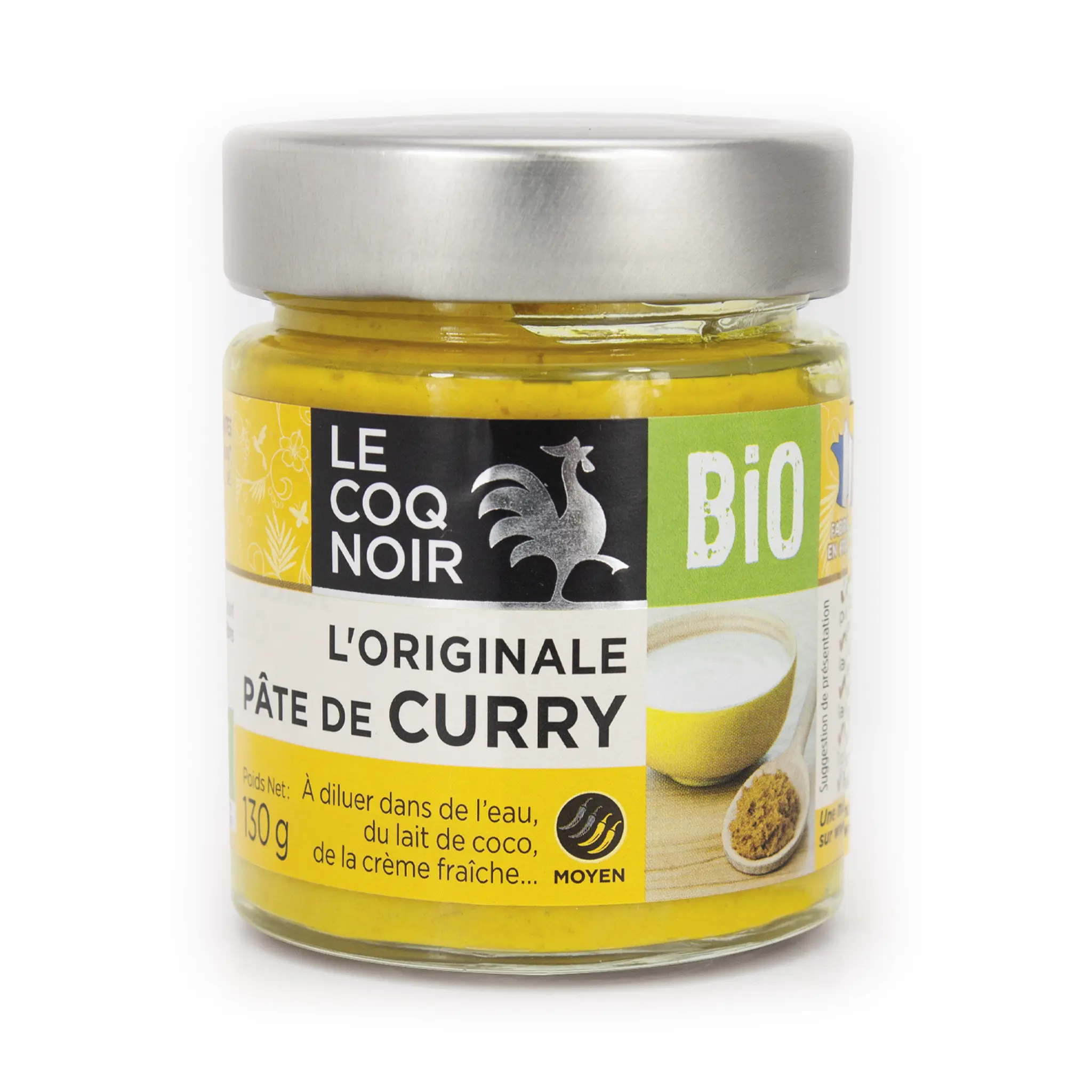 LE COQ NOIR L'originale pâte de curry à diluer bio
