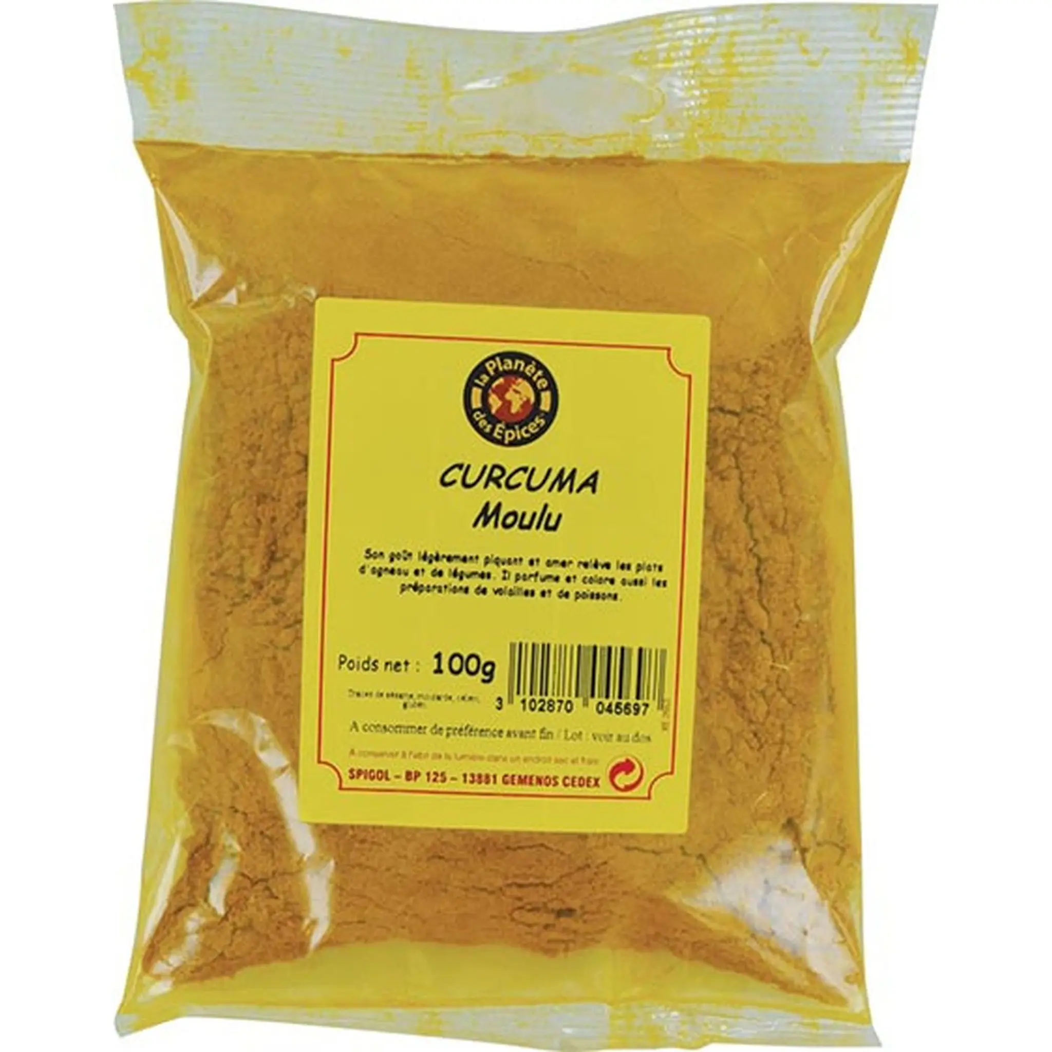 LA PLANETE DES EPICES Curcuma moulu
