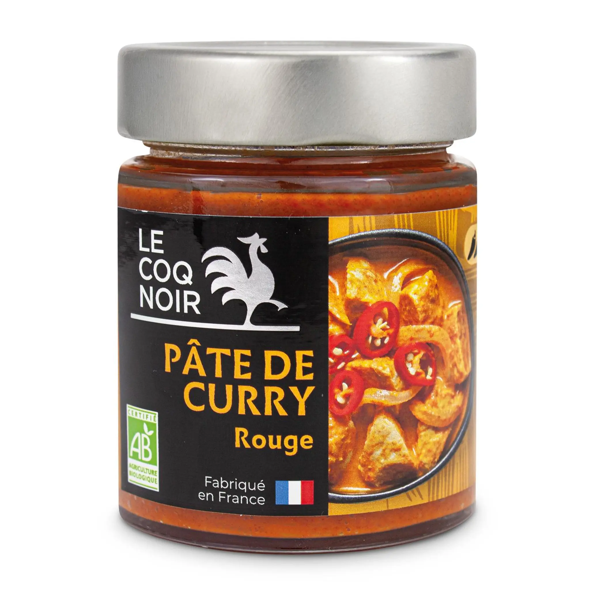 LE COQ NOIR Pate de curry rouge bio