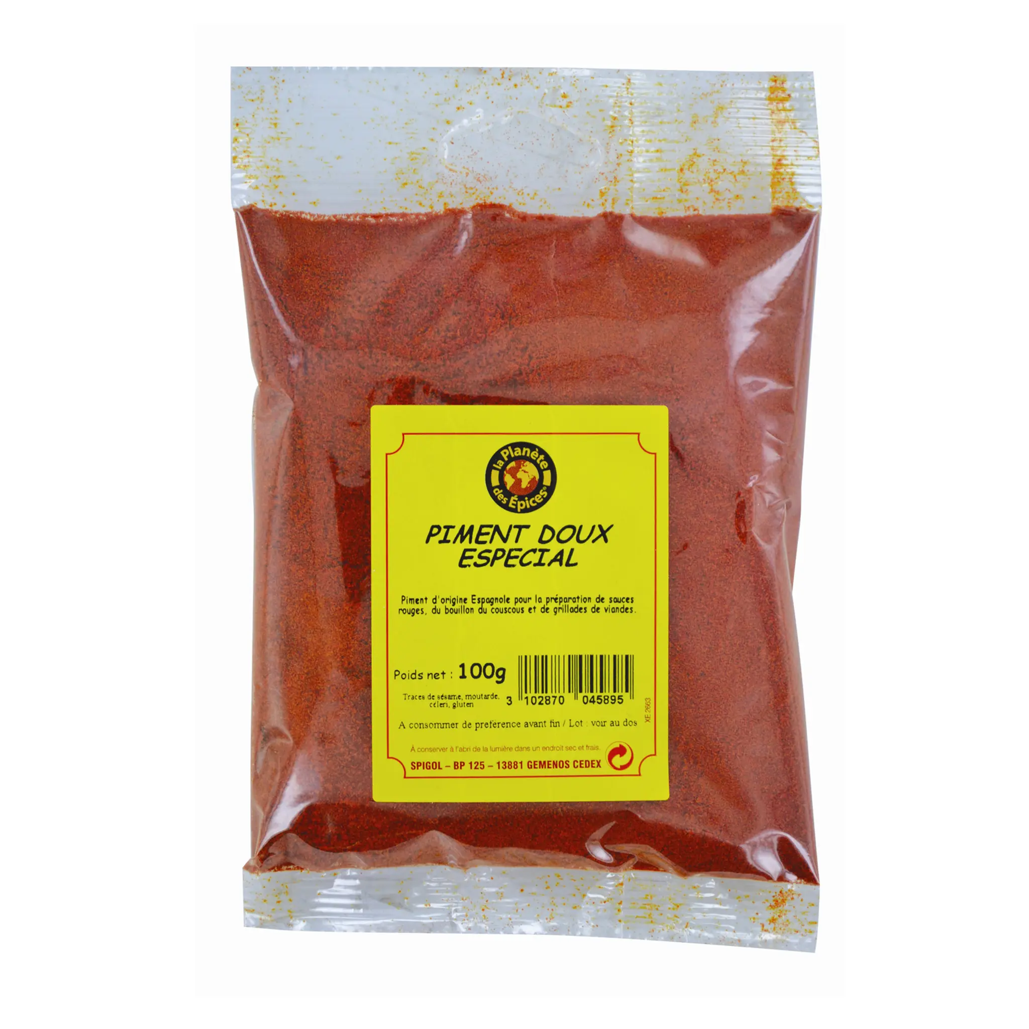 LA PLANETE DES EPICES Piment doux spécial moulu