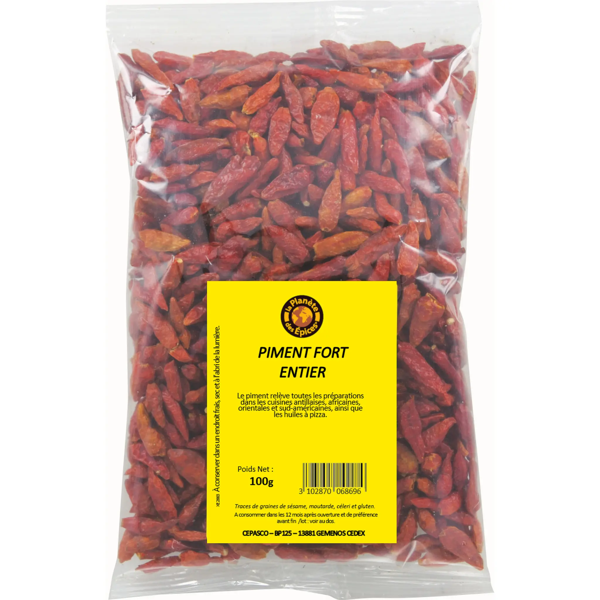 LA PLANETE DES EPICES Piments forts entier
