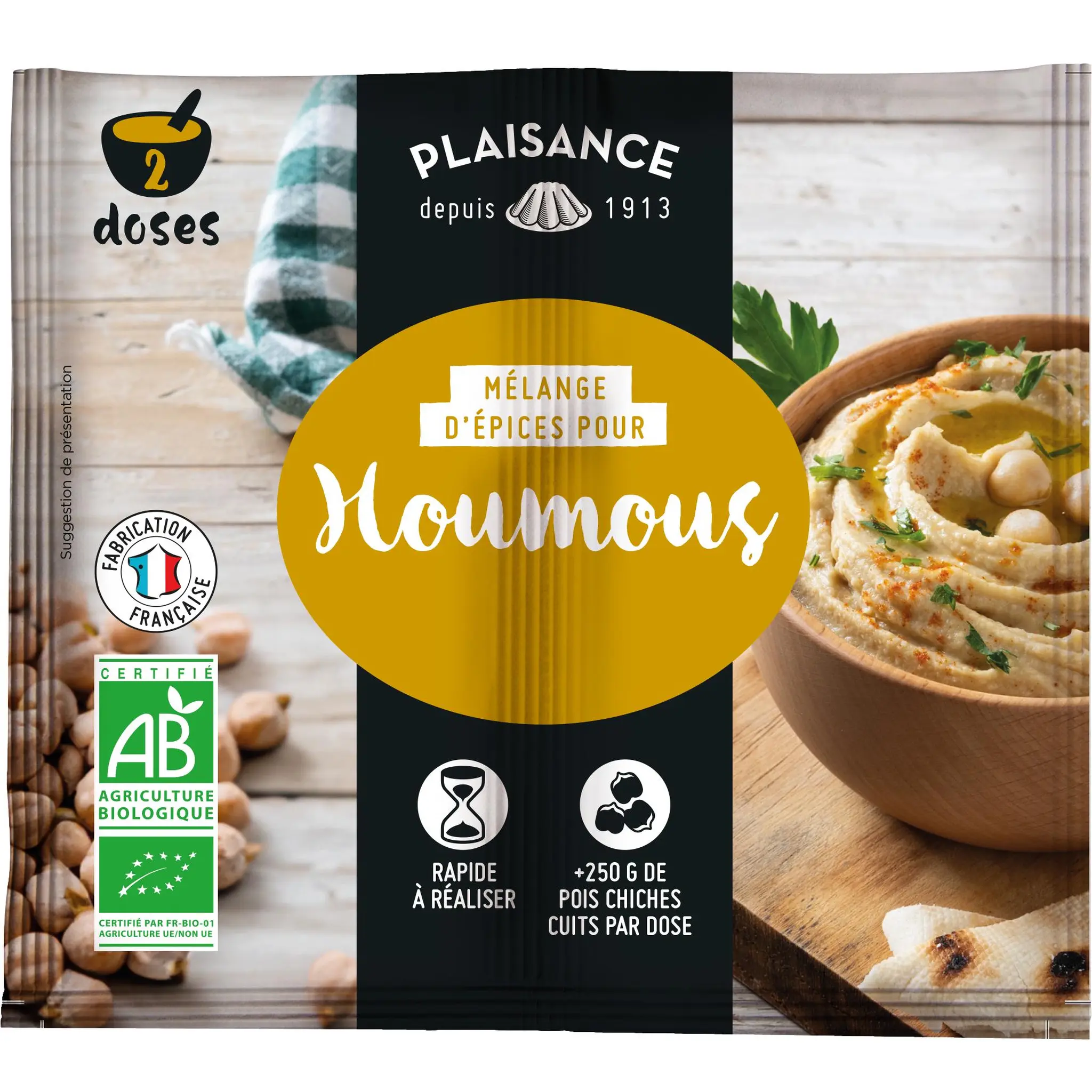 PLAISANCE BIO Épices houmous en sachet bio