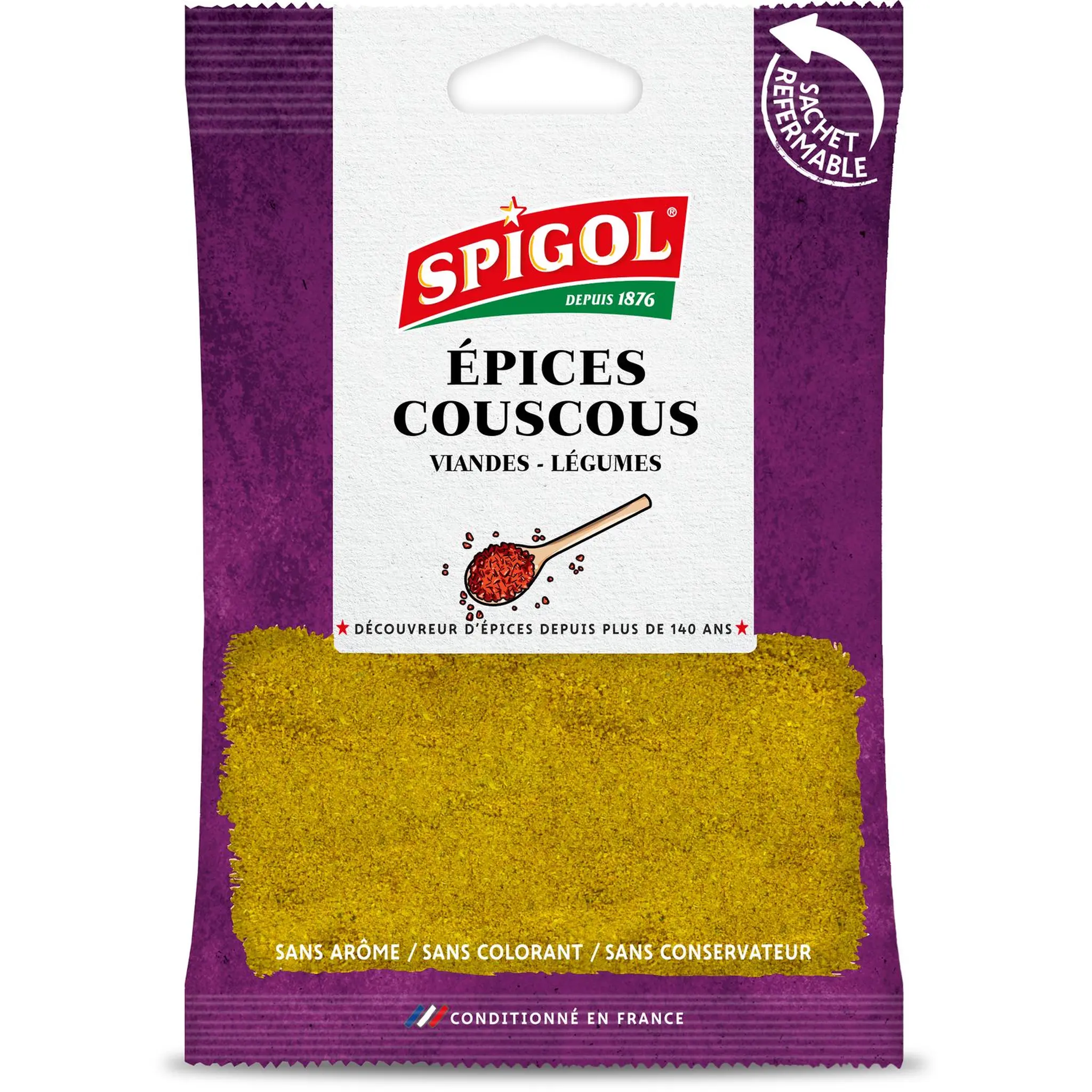 SPIGOL Epices couscous sachet refermable