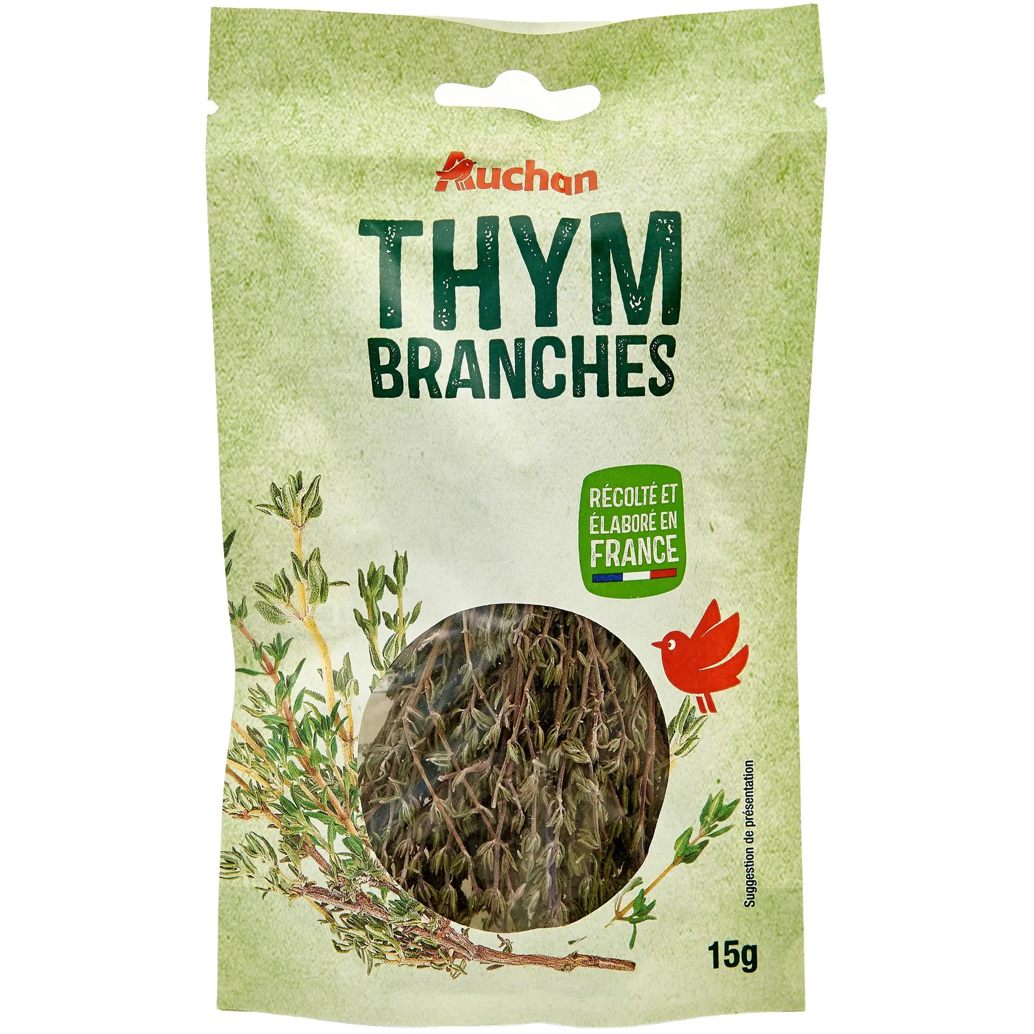 AUCHAN Thym en branches en sachet