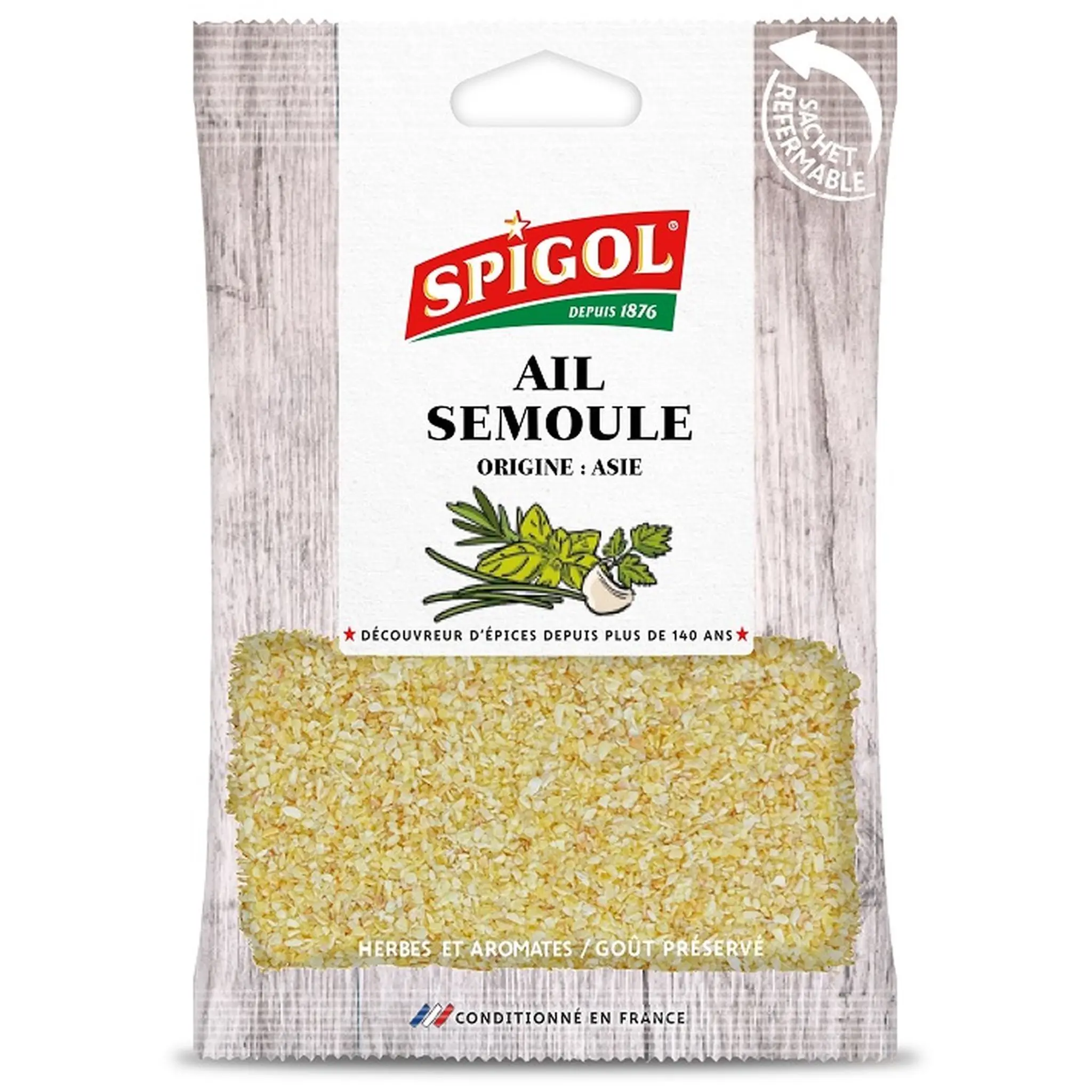 SPIGOL Ail semoule d'origine Asie