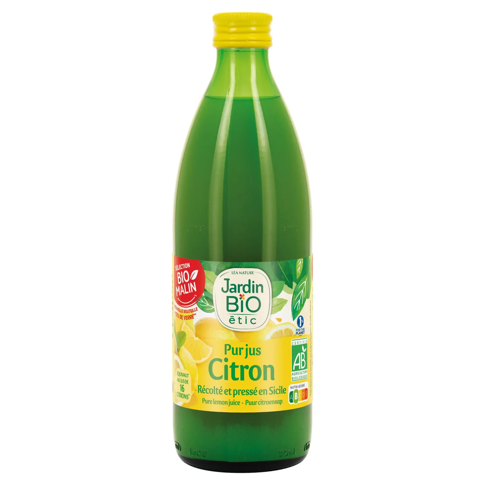 JARDIN BIO ETIC Pur jus de citron bio origine Sicile