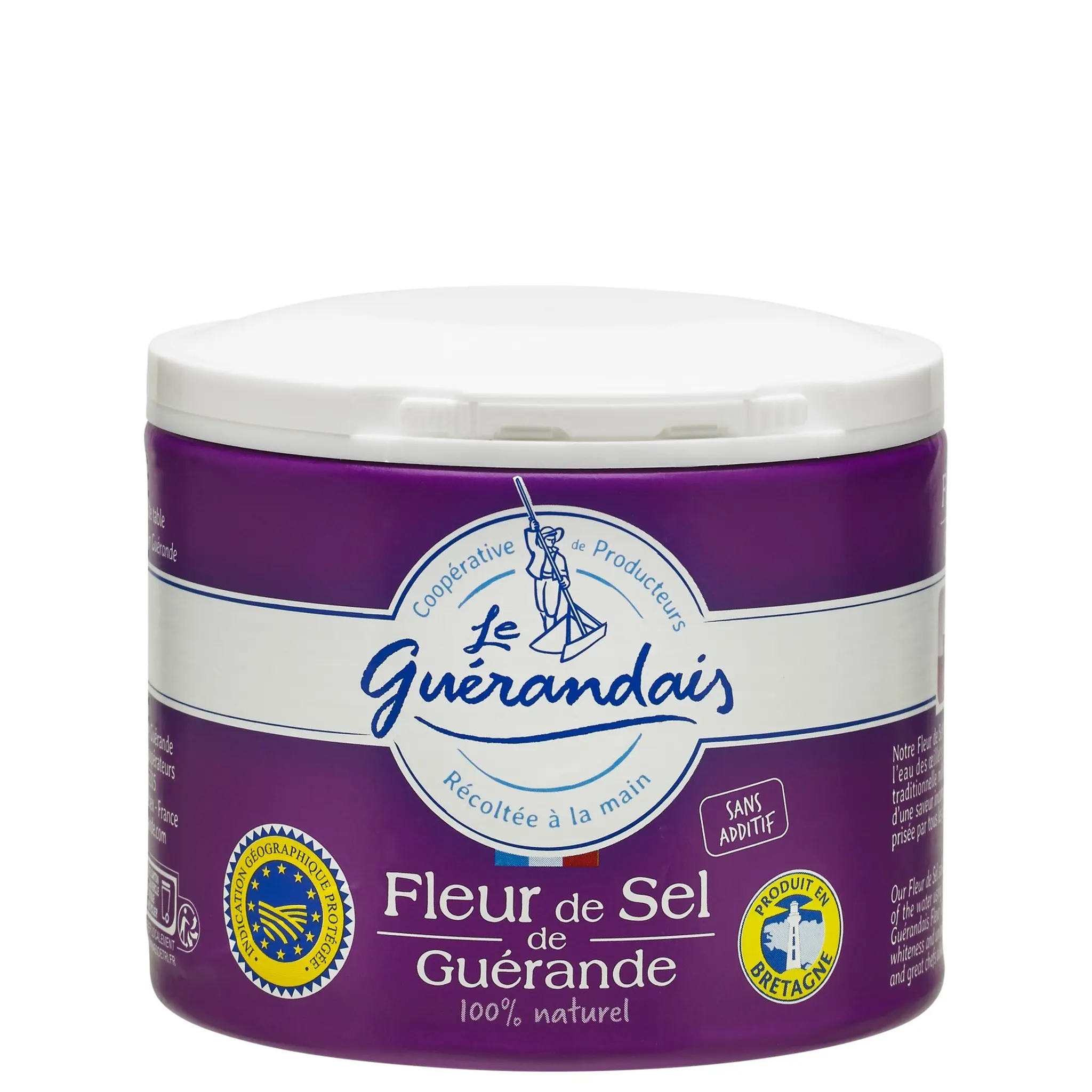 LE GUERANDAIS Fleur de sel de Guérande 100% naturelle Bretagne IGP
