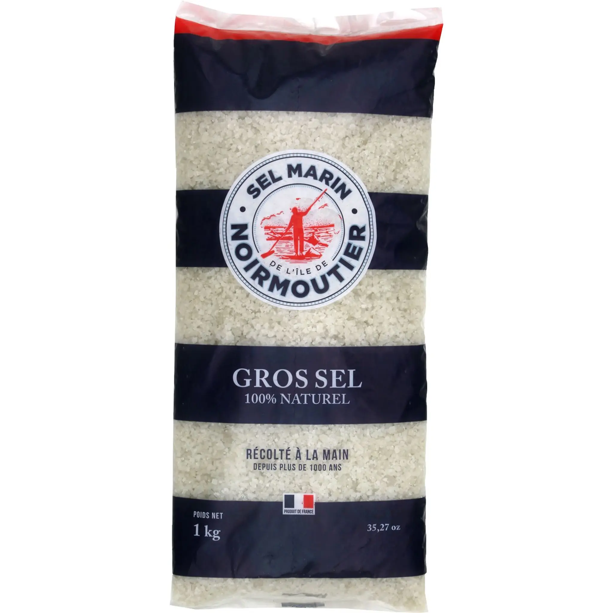 AQUASEL Gros sel marin de Noirmoutier récolté à la main 100% naturel