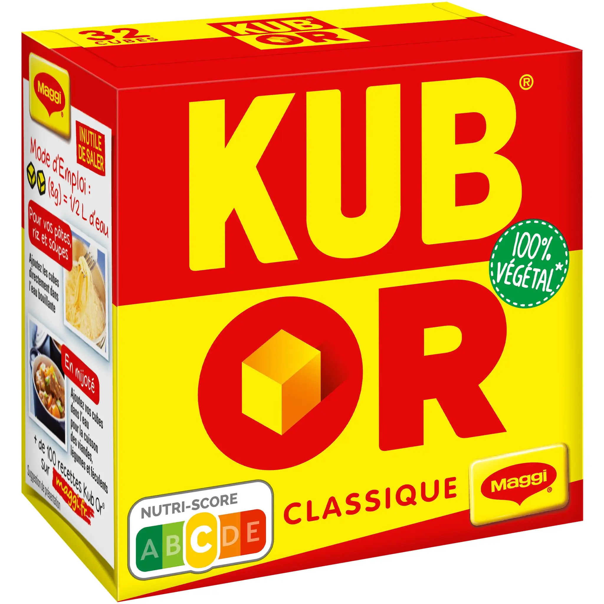 MAGGI Bouillon Kub or classique 100% végétal
