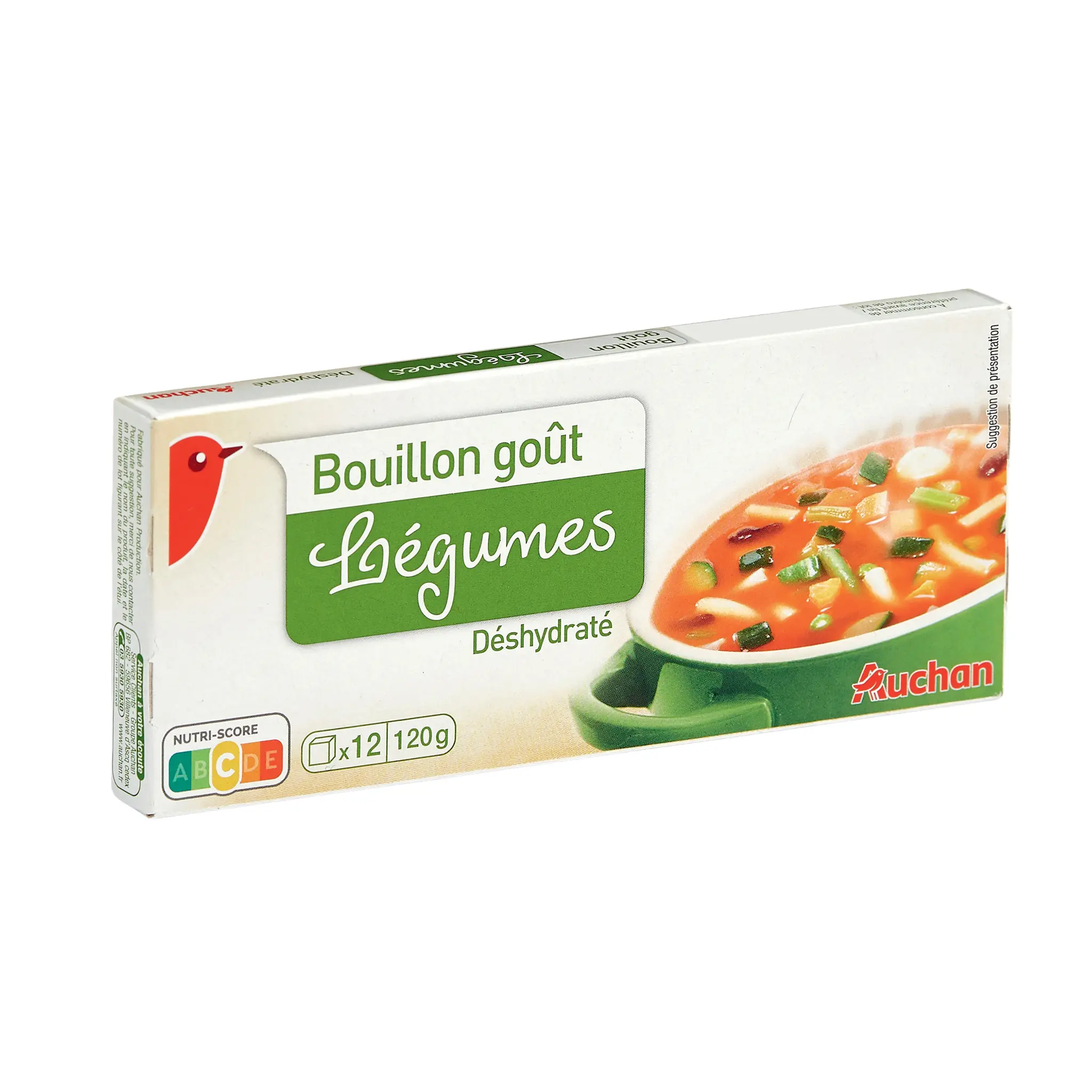 AUCHAN Bouillon goût légumes déshydraté en cube