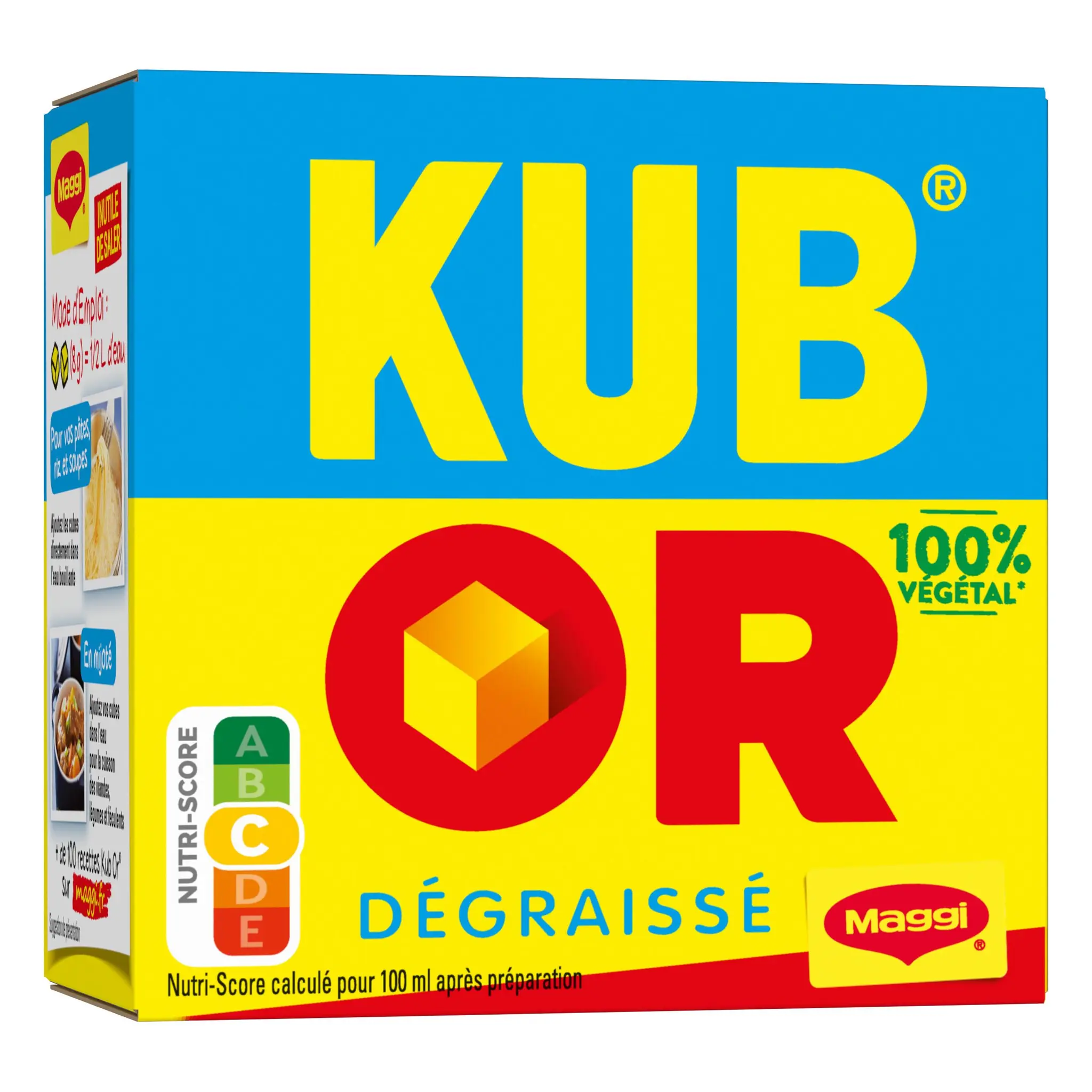 MAGGI Bouillon kub or dégraissé 100% végétal