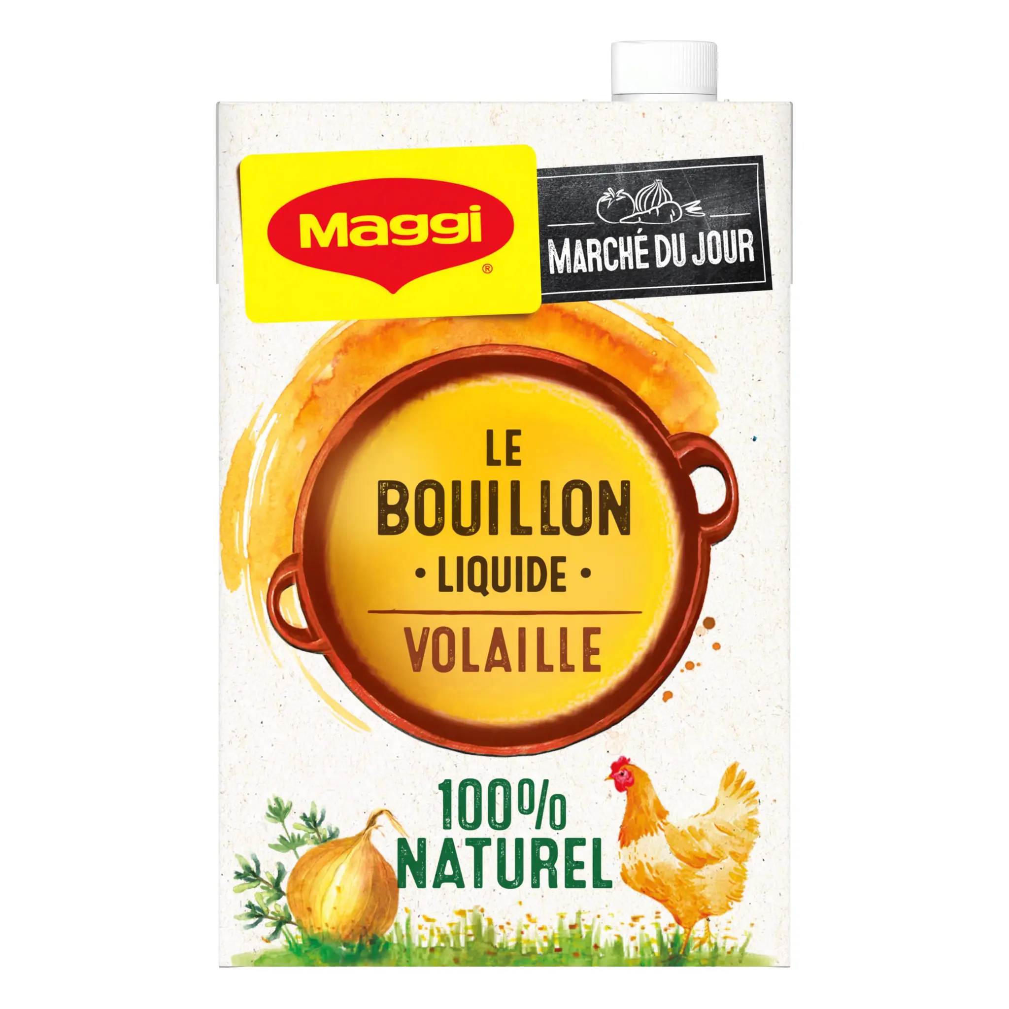 MAGGI Bouillon de volaille liquide 100% naturel