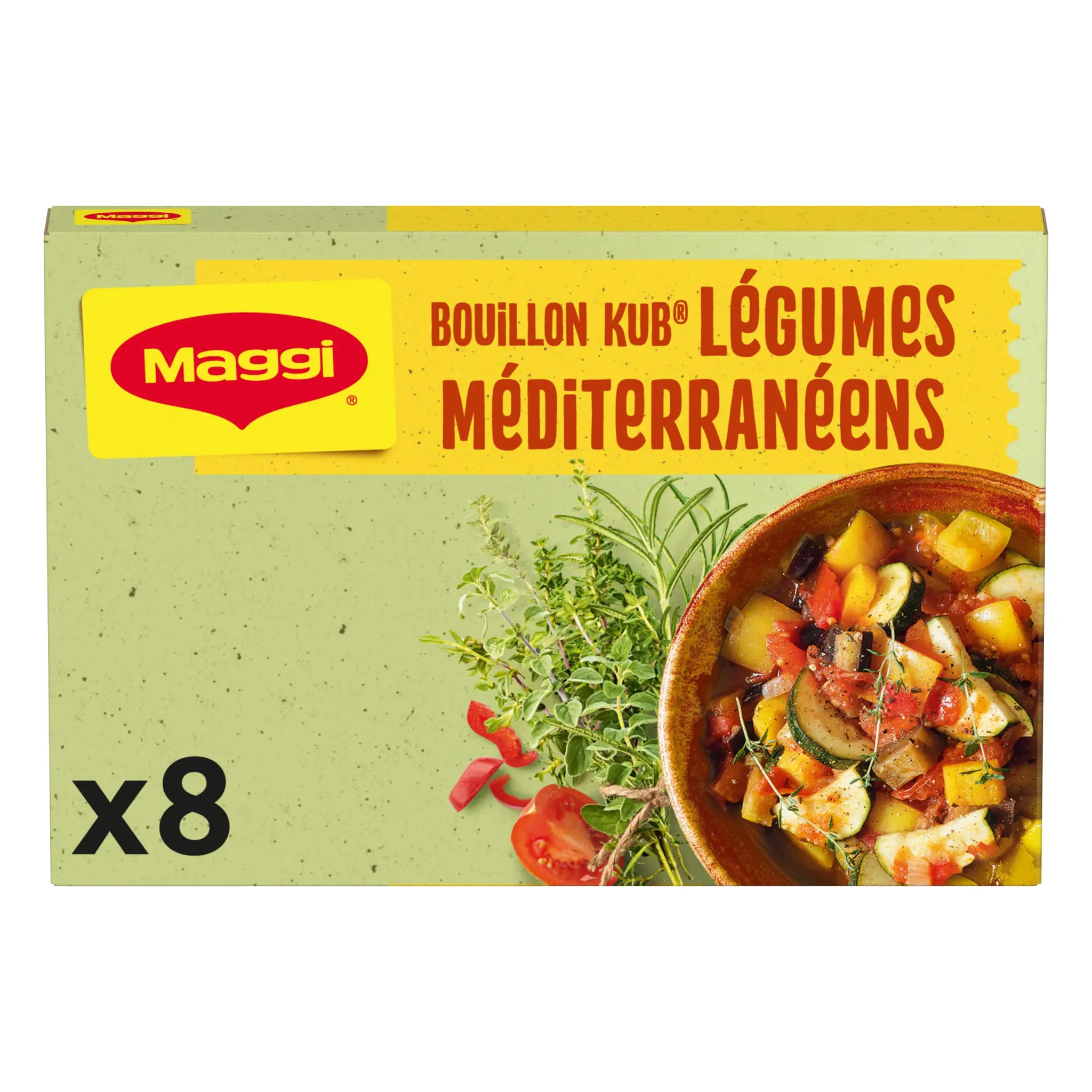 MAGGI Bouillon végétal Kub légumes méditerranéens