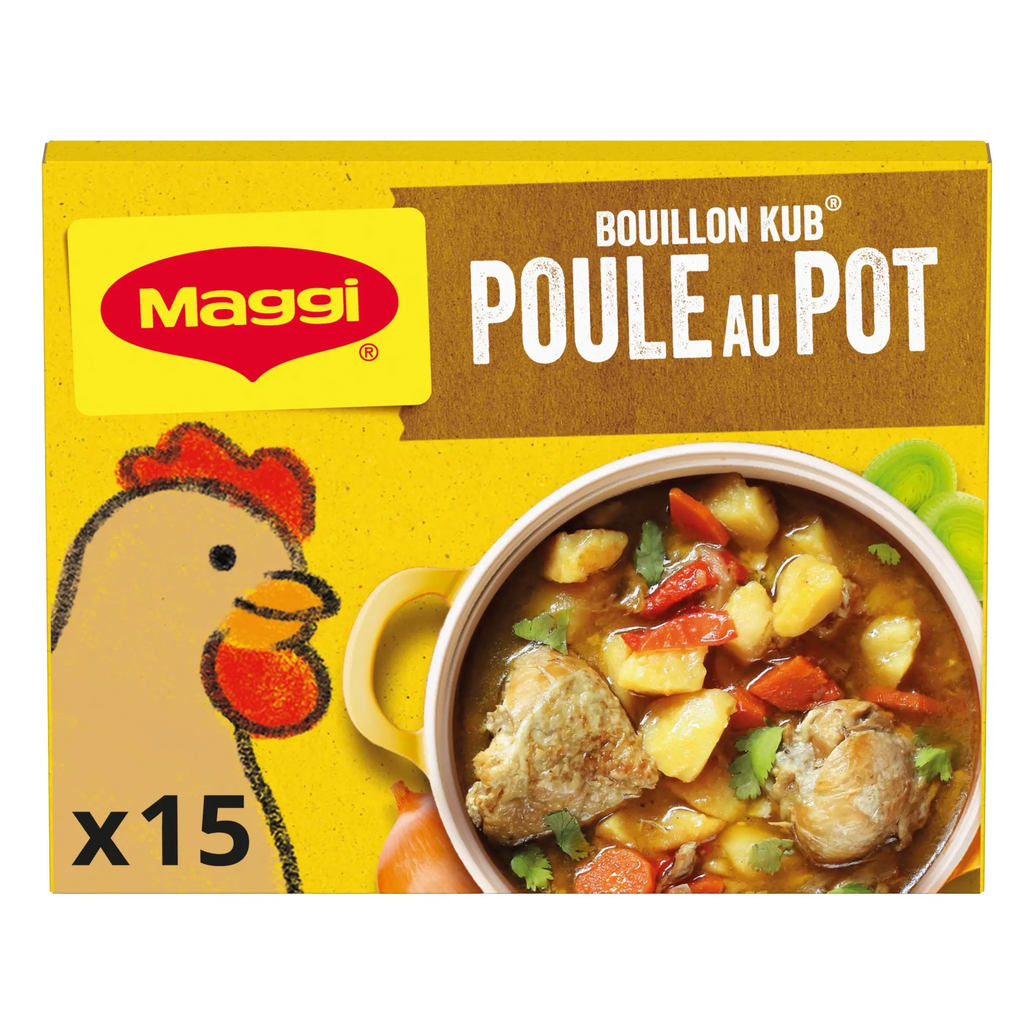 MAGGI Bouillon de poule au pot fabriqué en France