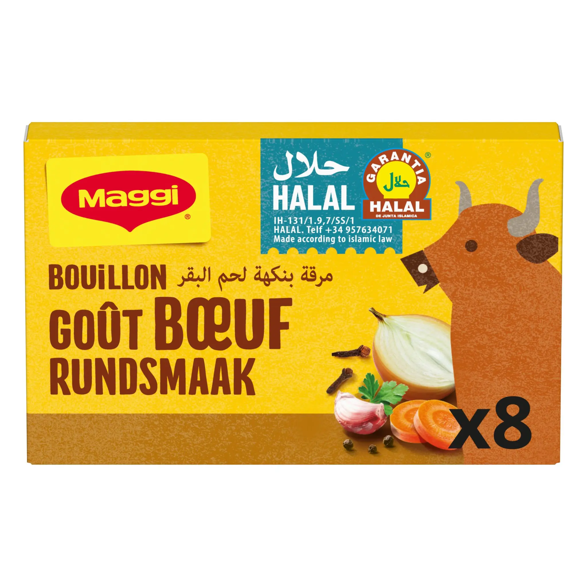 MAGGI Bouillon déshydraté halal goût boeuf