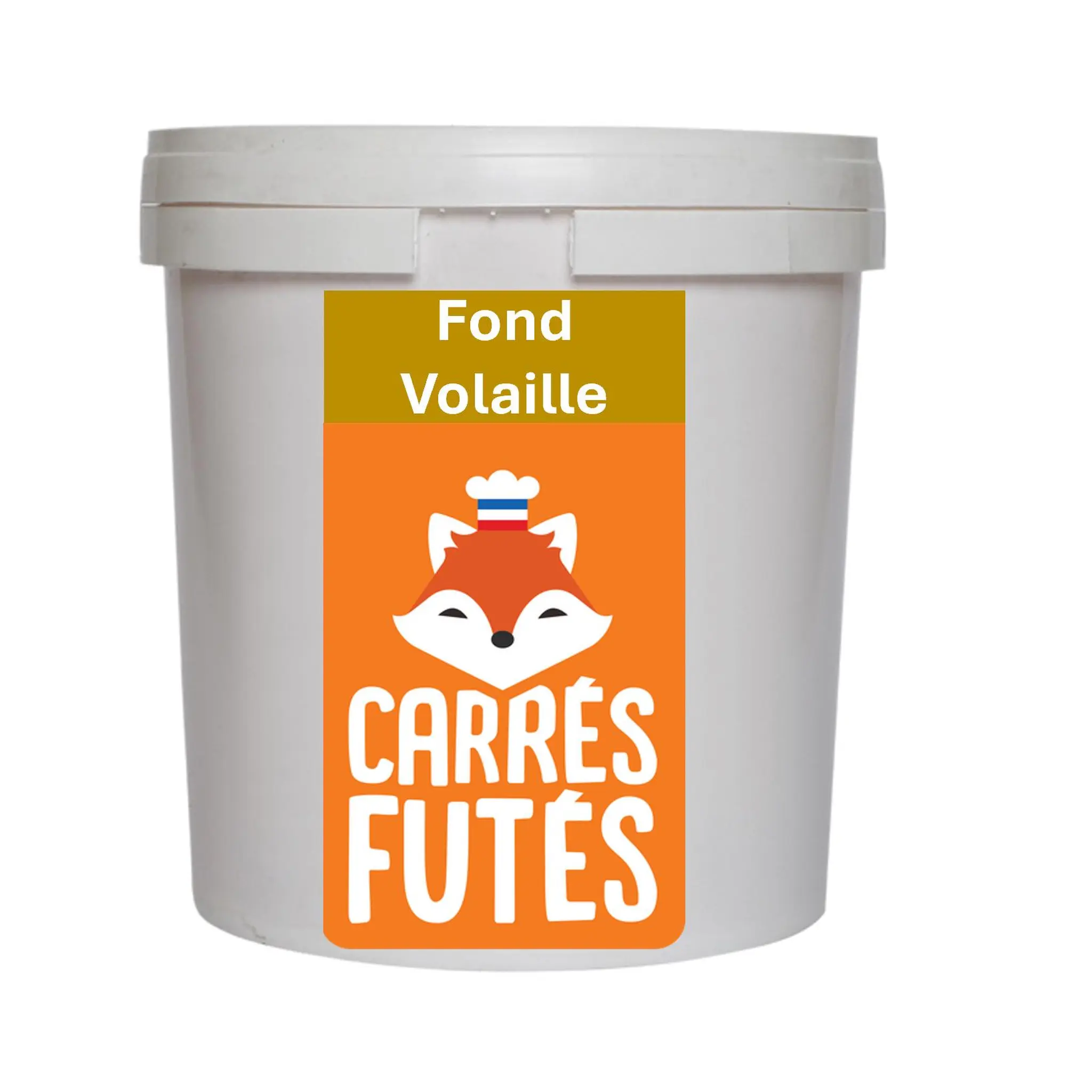CARRES FUTES Fond volaille saveur volaille fabriqué en France 100% naturel sans huile de palme