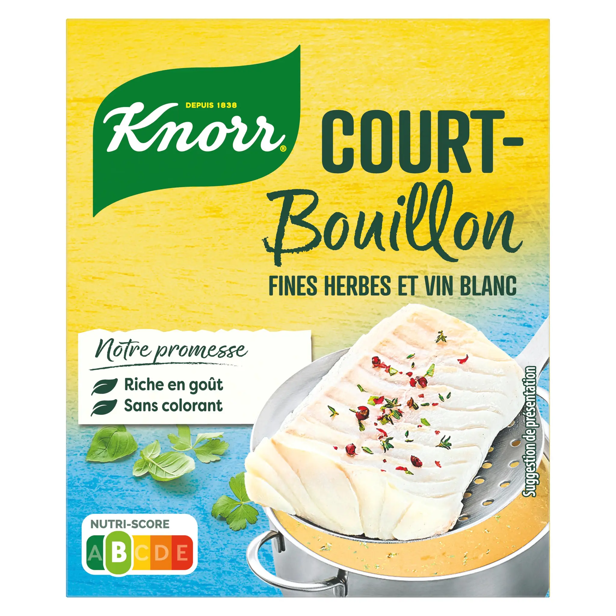 KNORR Court-bouillon fines herbes et vin blanc