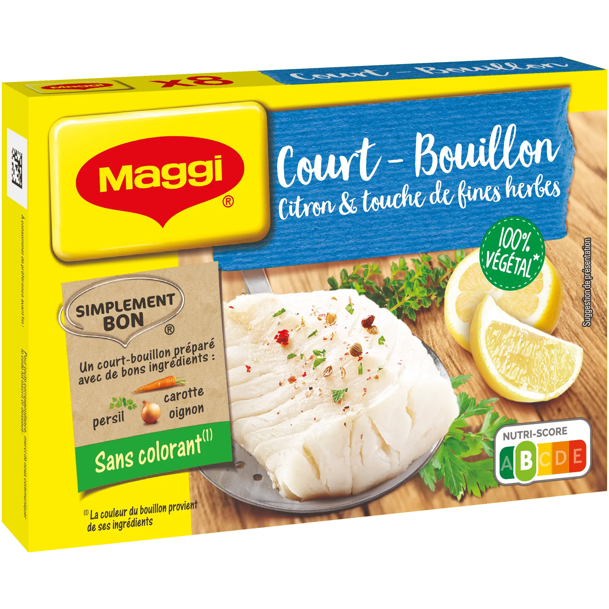 MAGGI Court-bouillon citron et touche de fines herbes