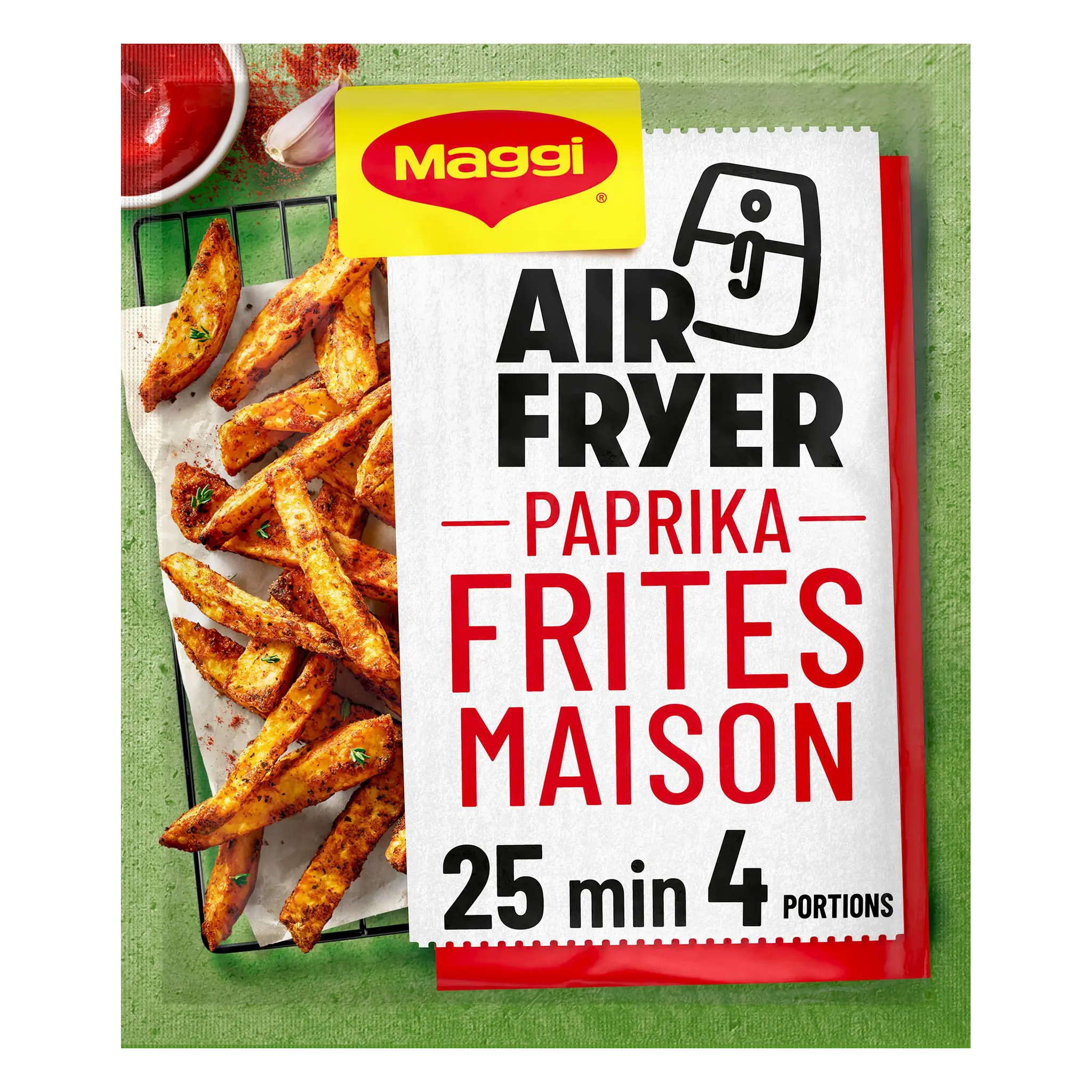 MAGGI Fix air fryer mélange pour assaisonnement déshydraté paprika frites maison