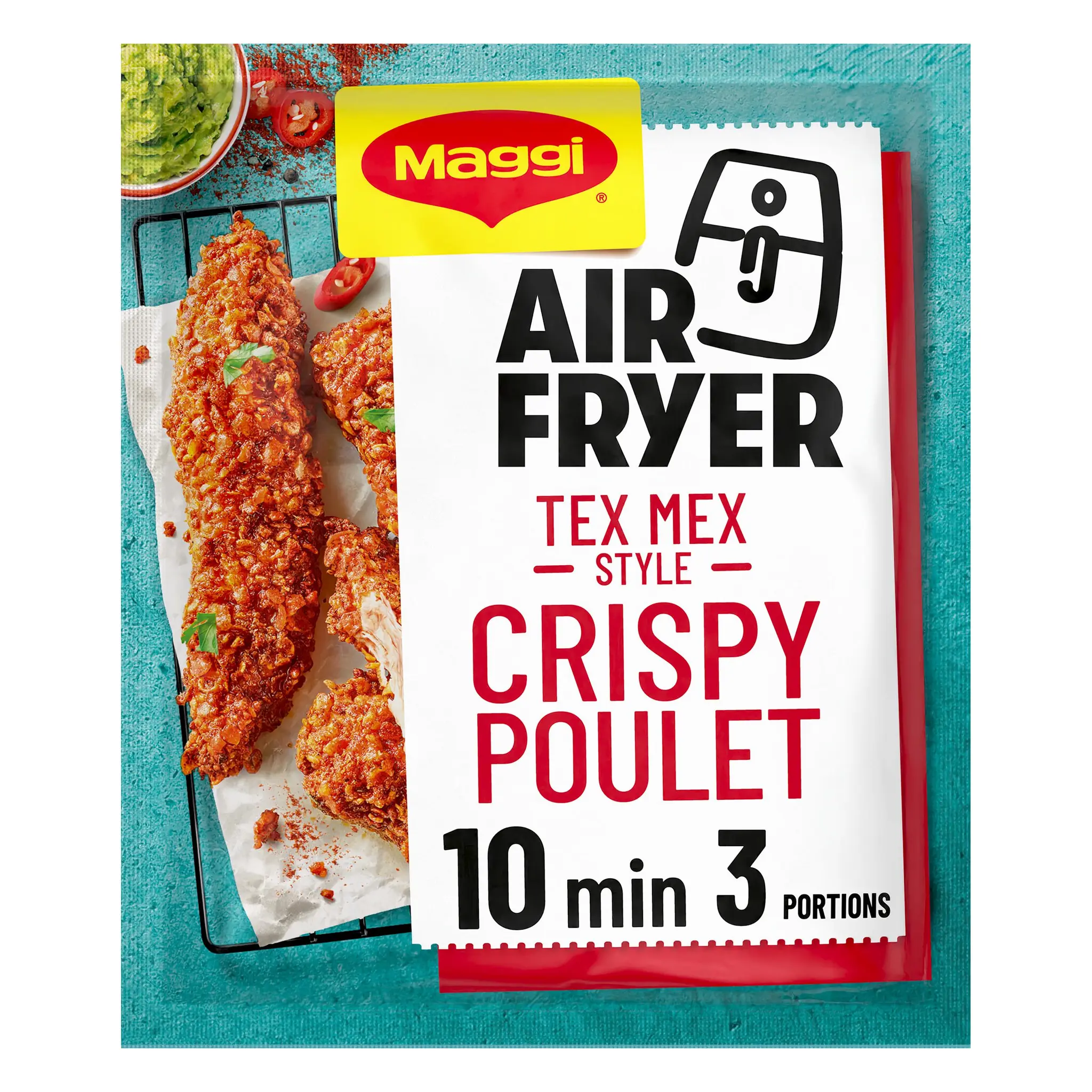 MAGGI Air Fryer Crispy Mélange pour assaisonnement déshydraté poulet Tex Mex