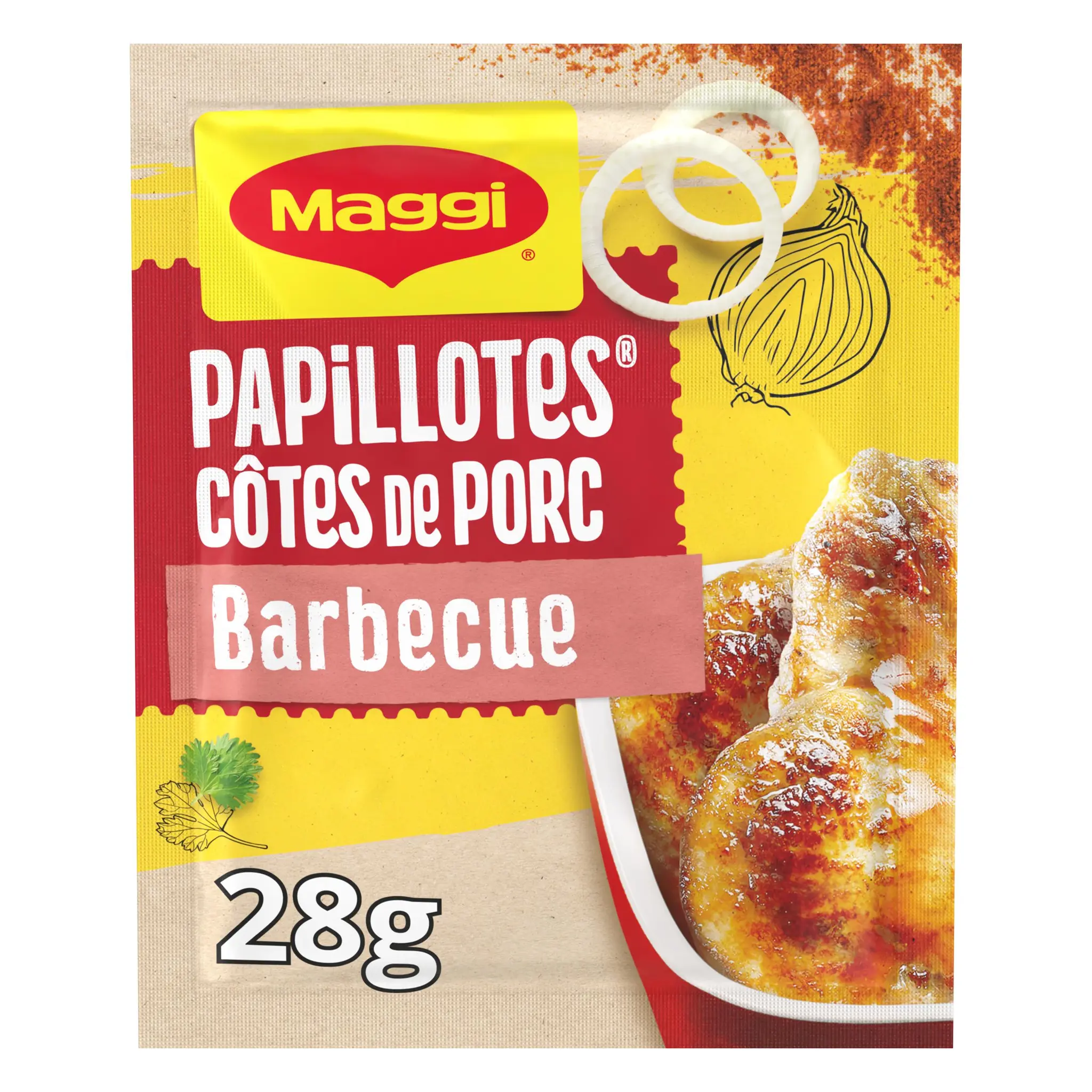 MAGGI Papillotes côtes de porc barbecue sans colorant artificiel