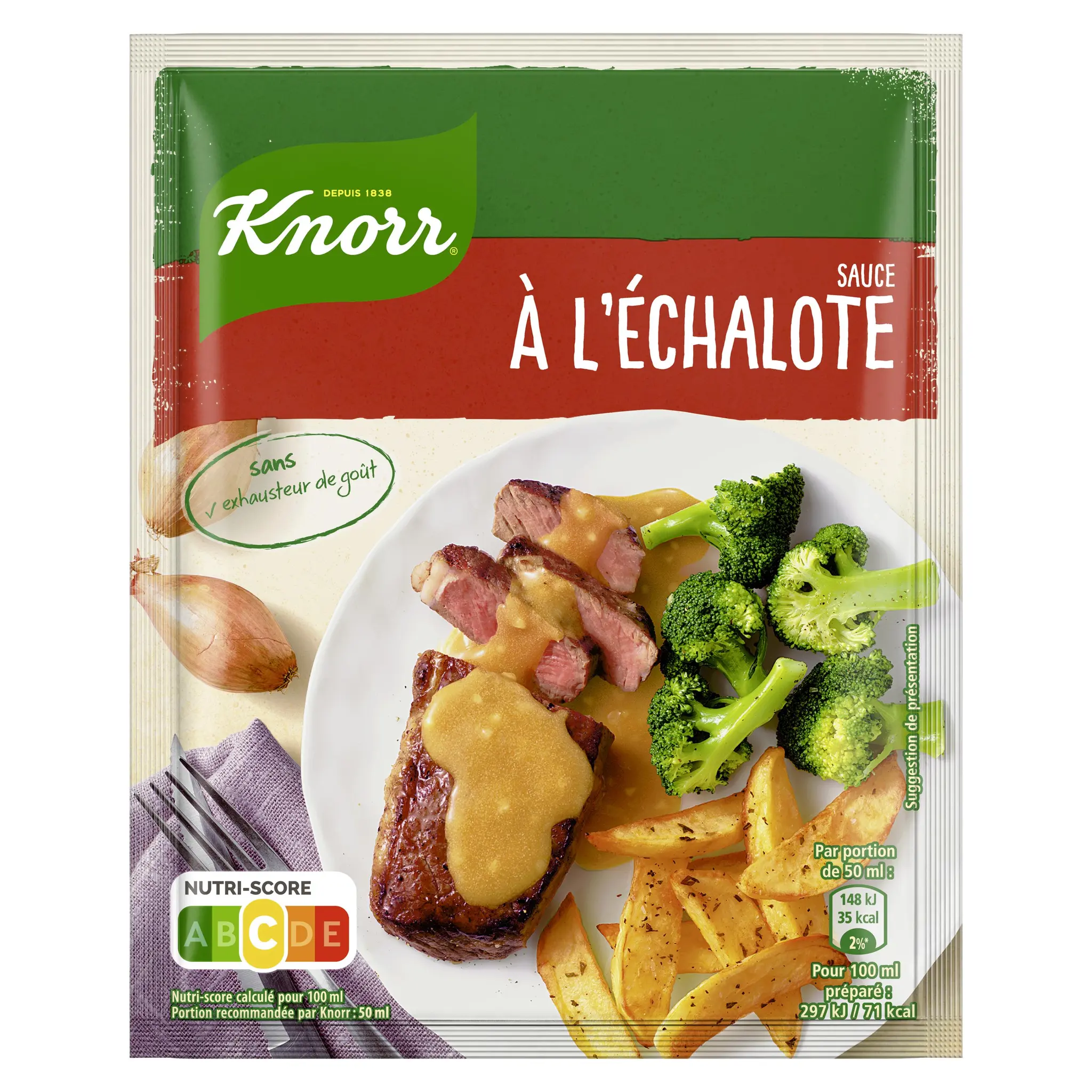 KNORR Sauce échalote déshydratée en sachet