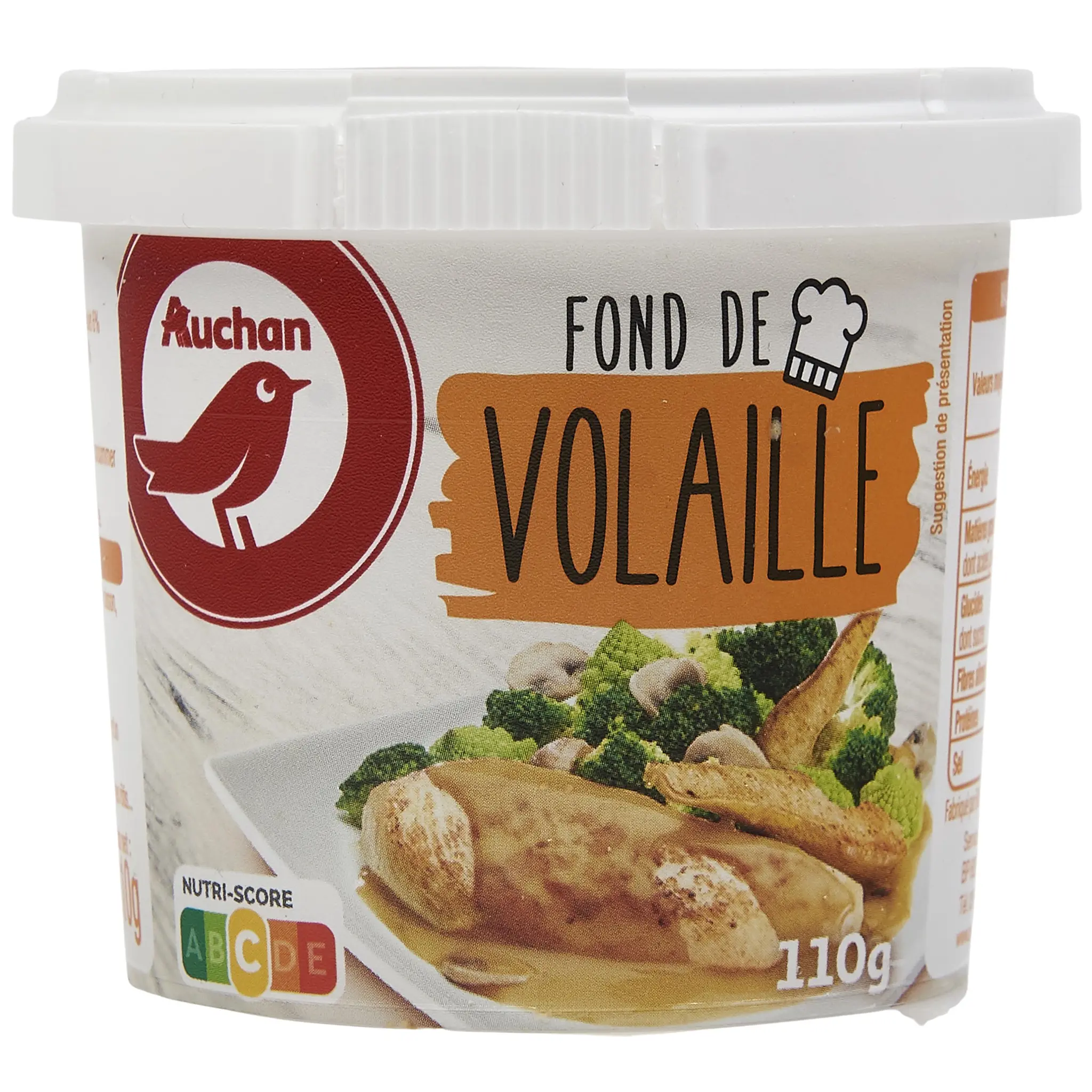 AUCHAN Fond de volaille déshydraté avec bec verseur