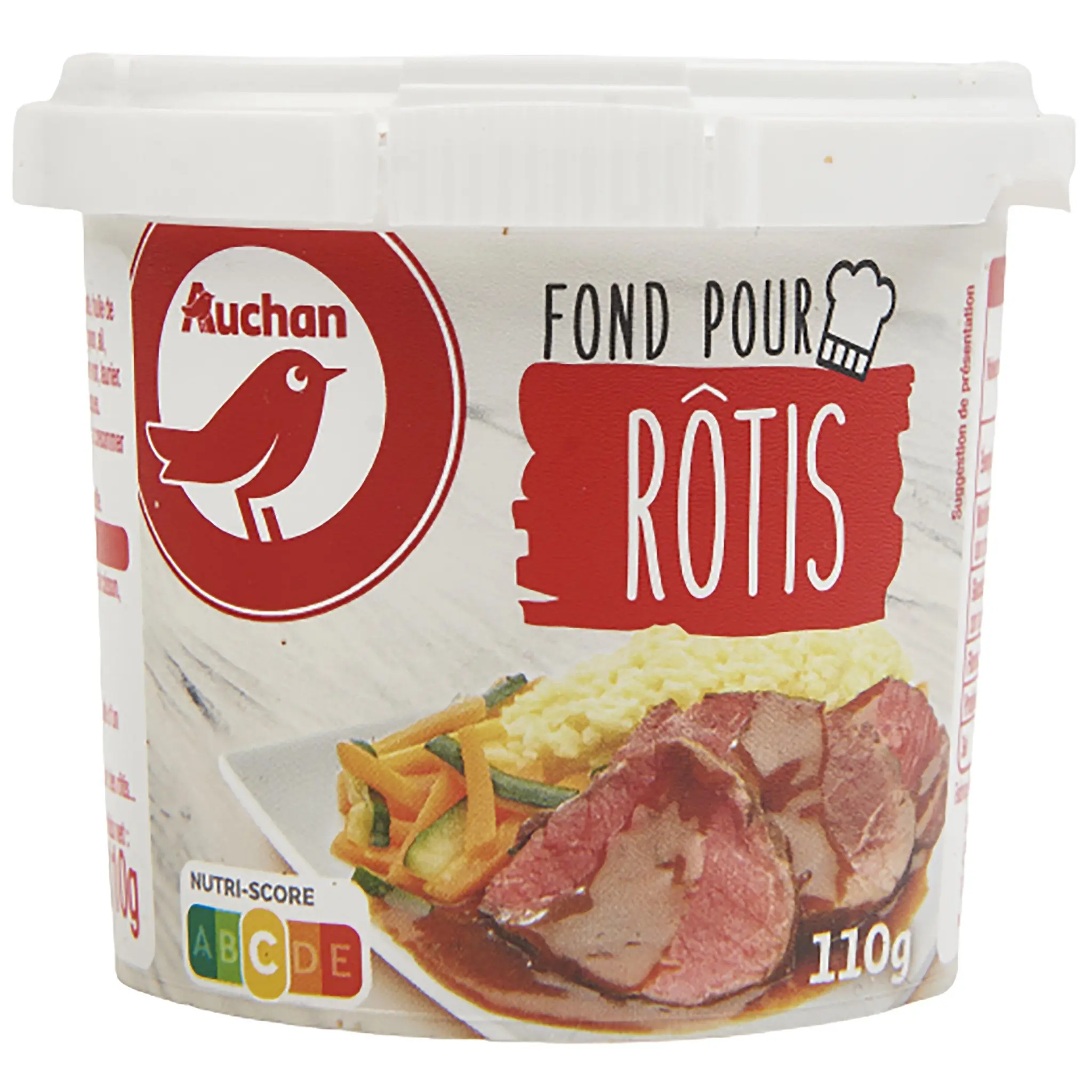 AUCHAN Fond pour rôtis déshydraté avec bec verseur