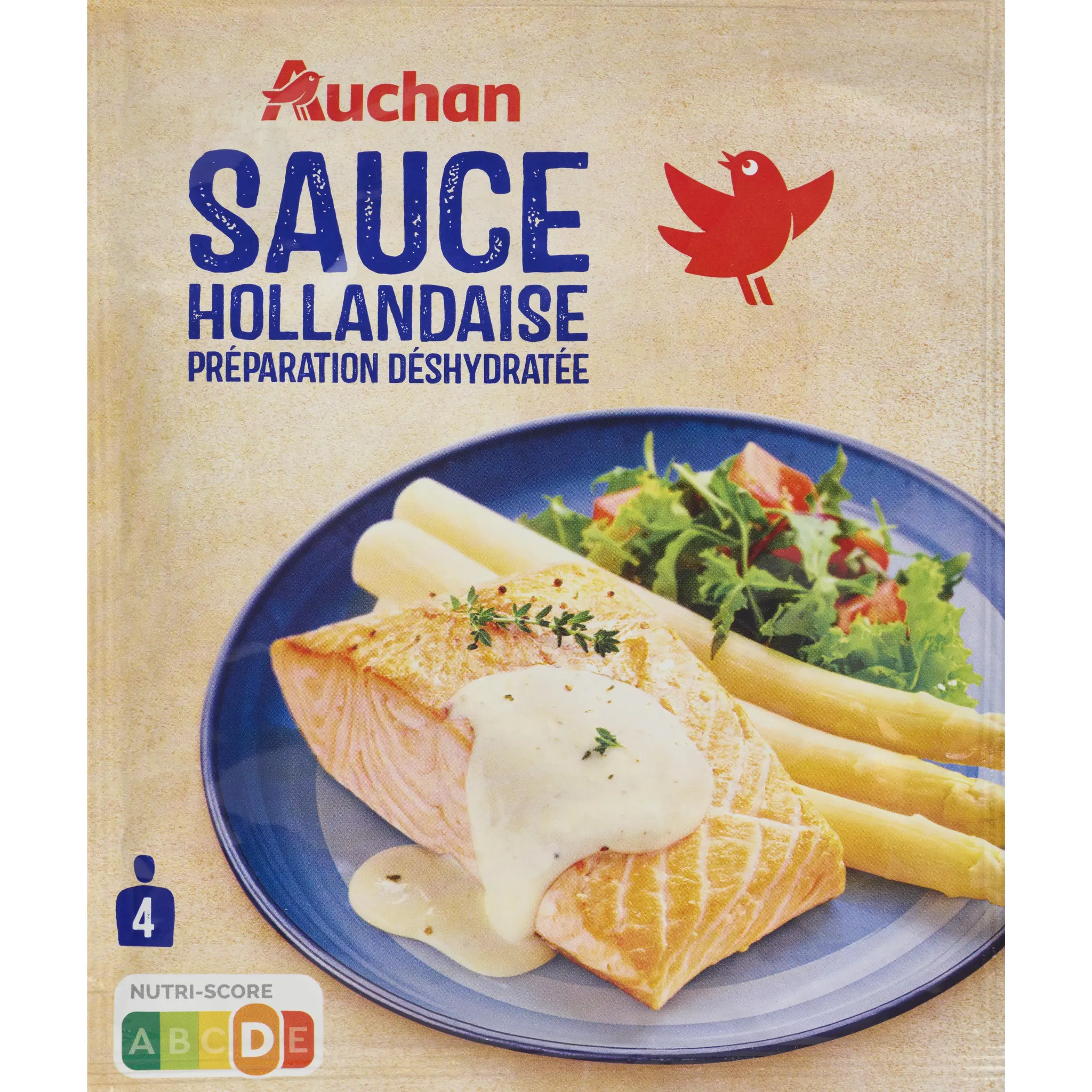 AUCHAN Sauce hollandaise déshydratée en sachet