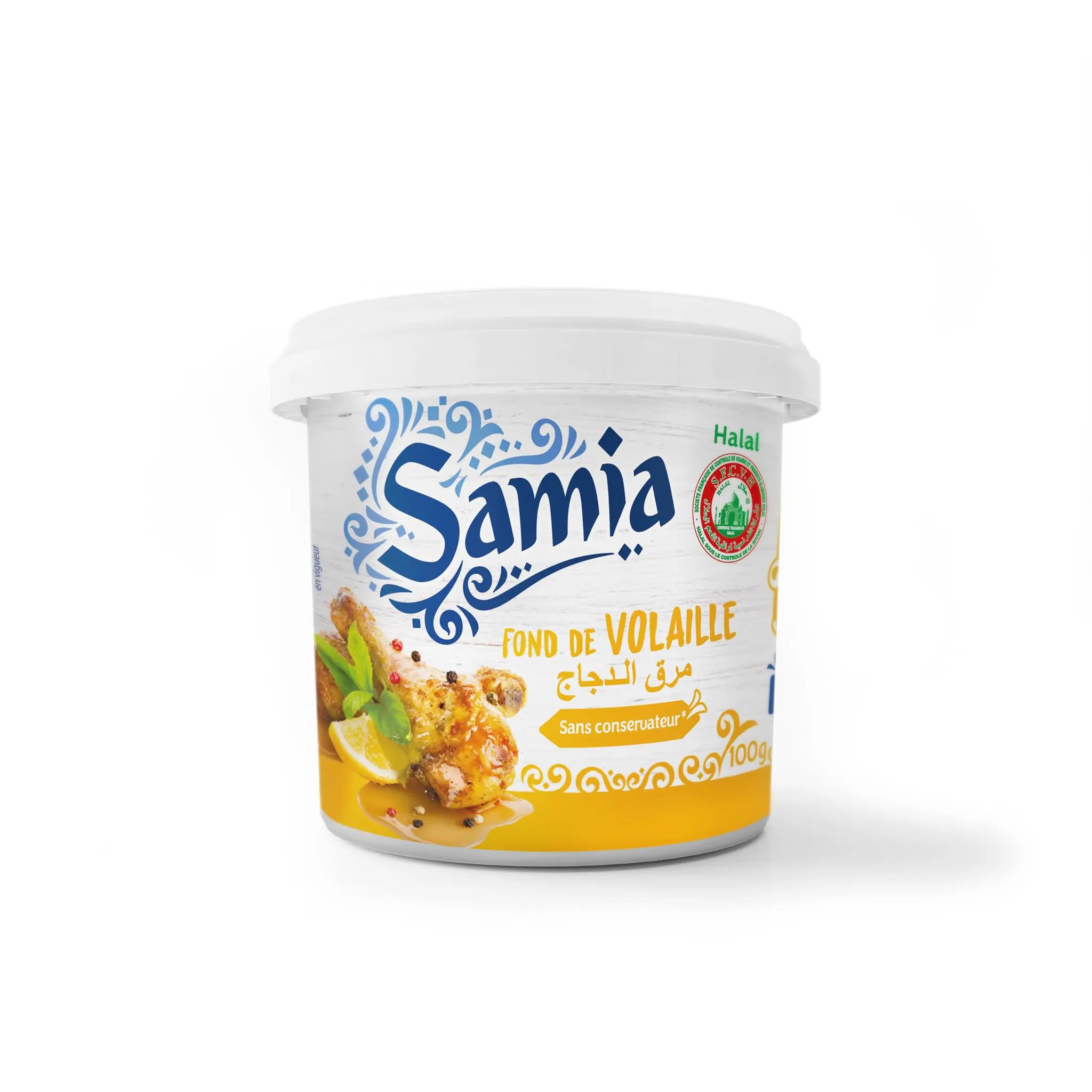 SAMIA Fond de volaille halal sans conservateur