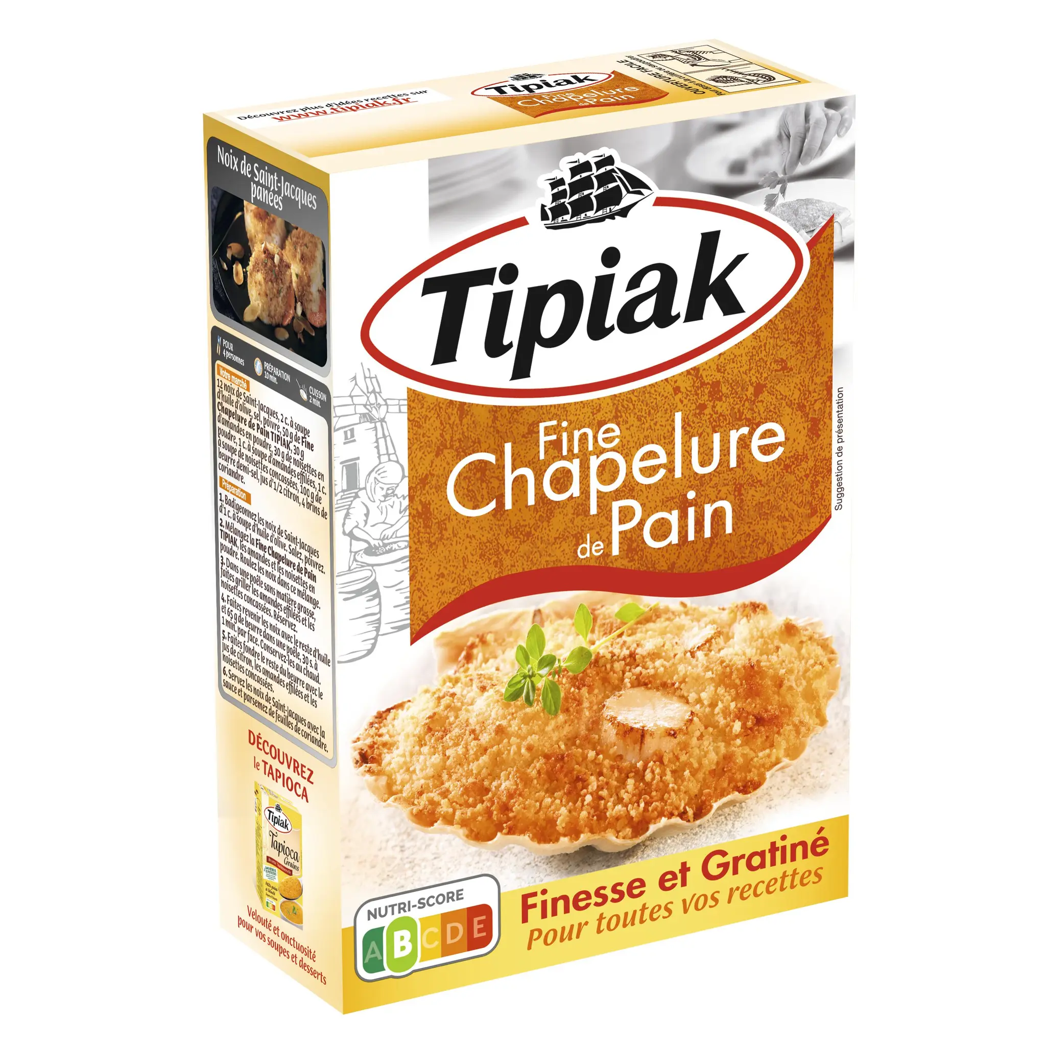 TIPIAK Fine chapelure de pain