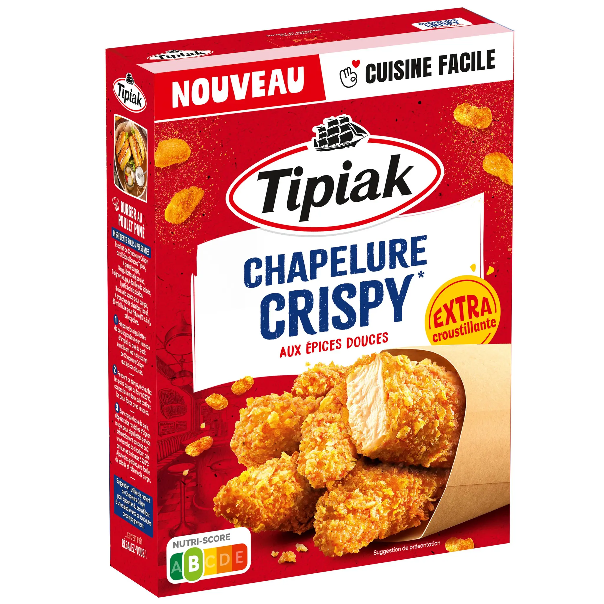 TIPIAK Chapelure crispy aux épices douces