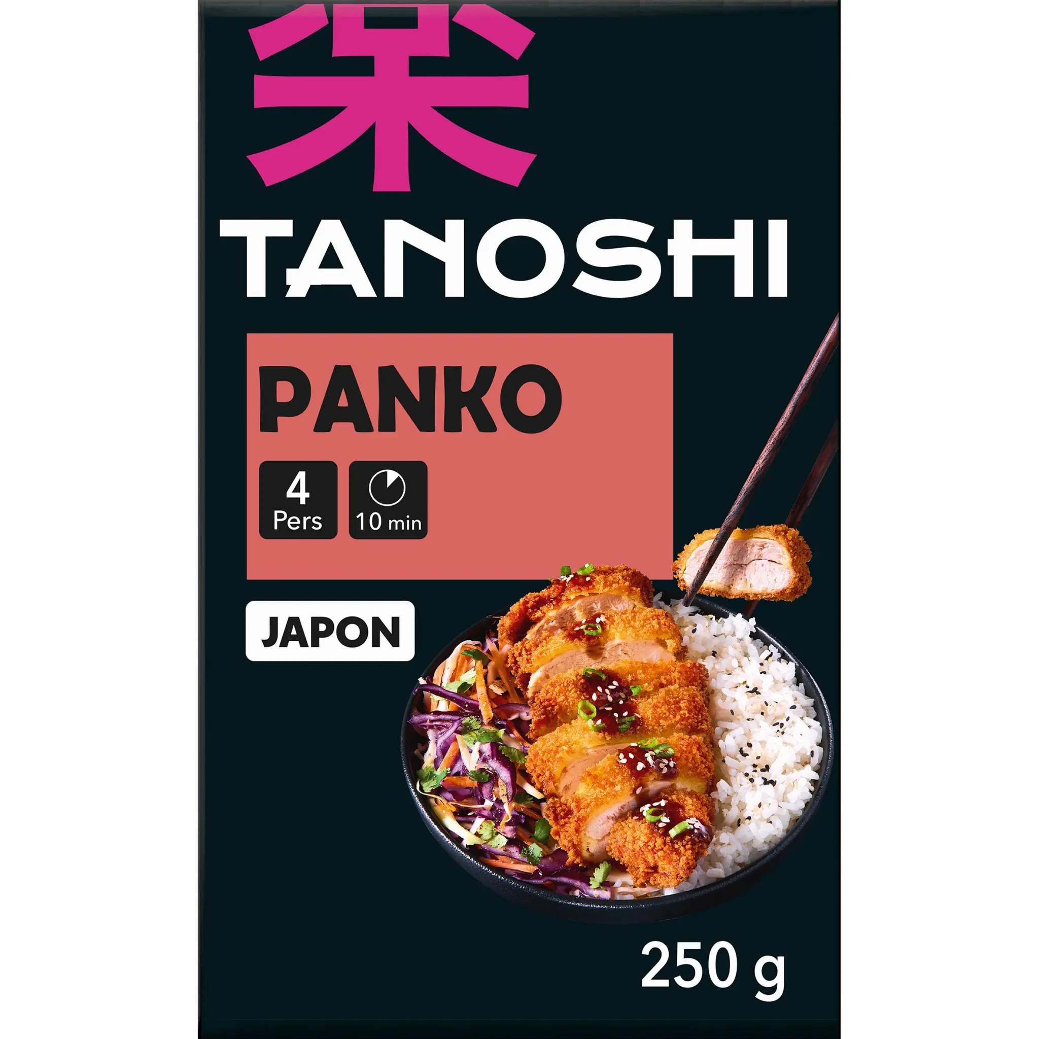 TANOSHI Chapelure croustillante de style japonais pour paner viandes poissons ou légumes