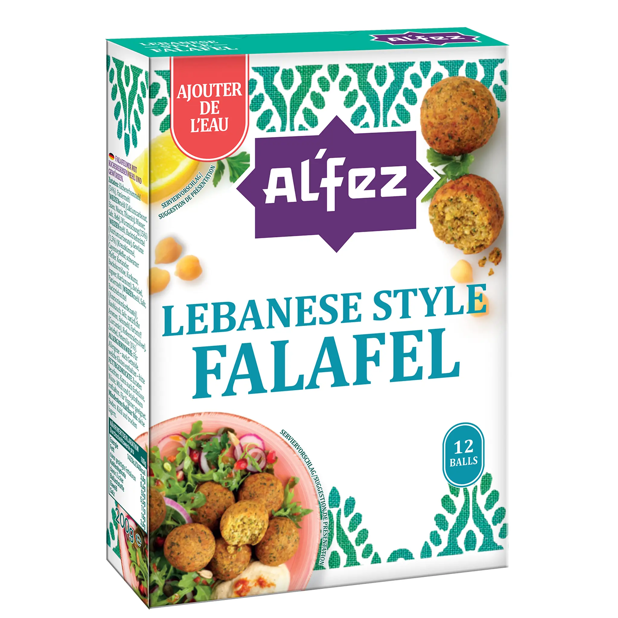 AL'FEZ Préparation pour falafels libanais pois chiche moulus et épices