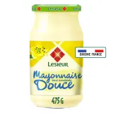 LESIEUR Mayonnaise fine et douce aux oeufs sans moutarde bocal
