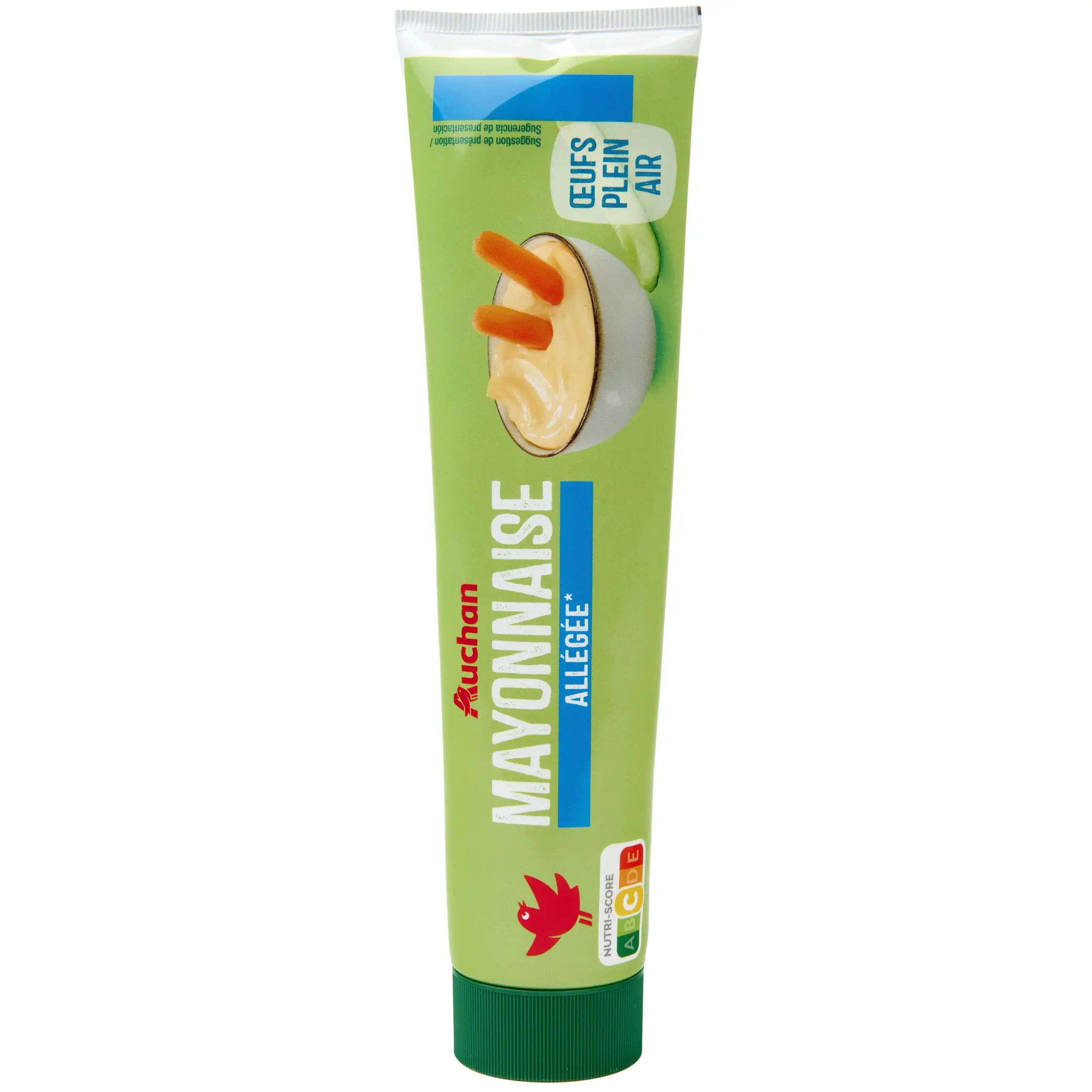 AUCHAN Mayonnaise allégée aux œufs frais en tube
