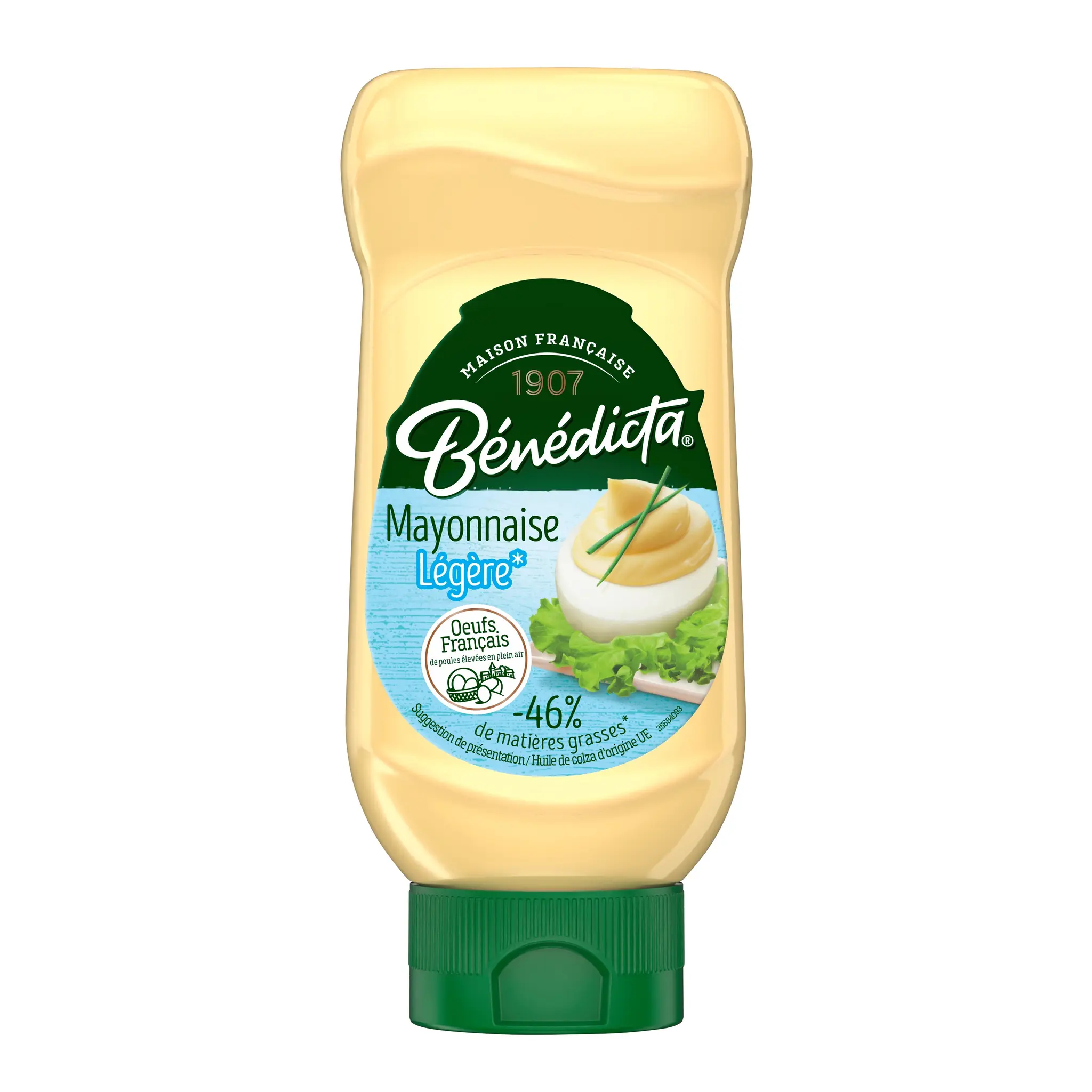 BENEDICTA Mayonnaise légère moins de matières grasses flacon souple