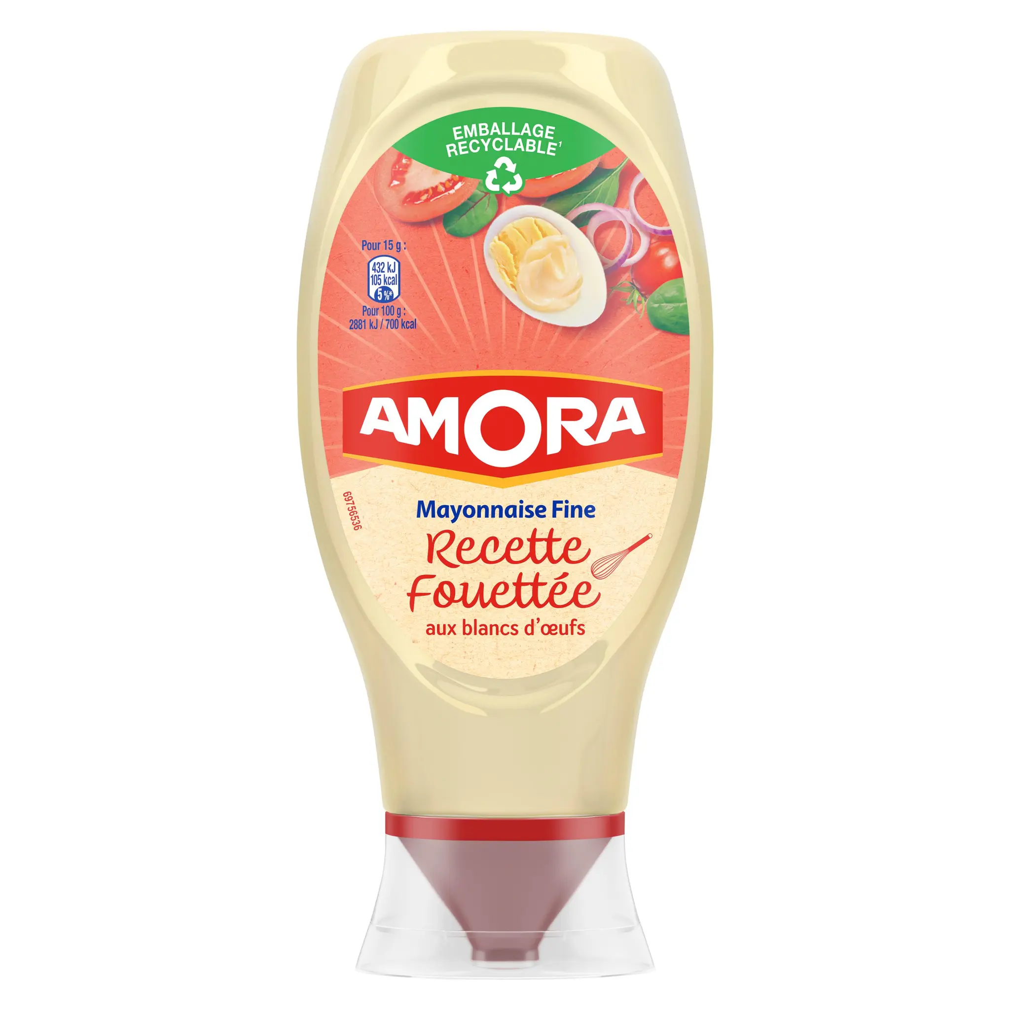 AMORA Mayonnaise fine recette fouettée flacon souple