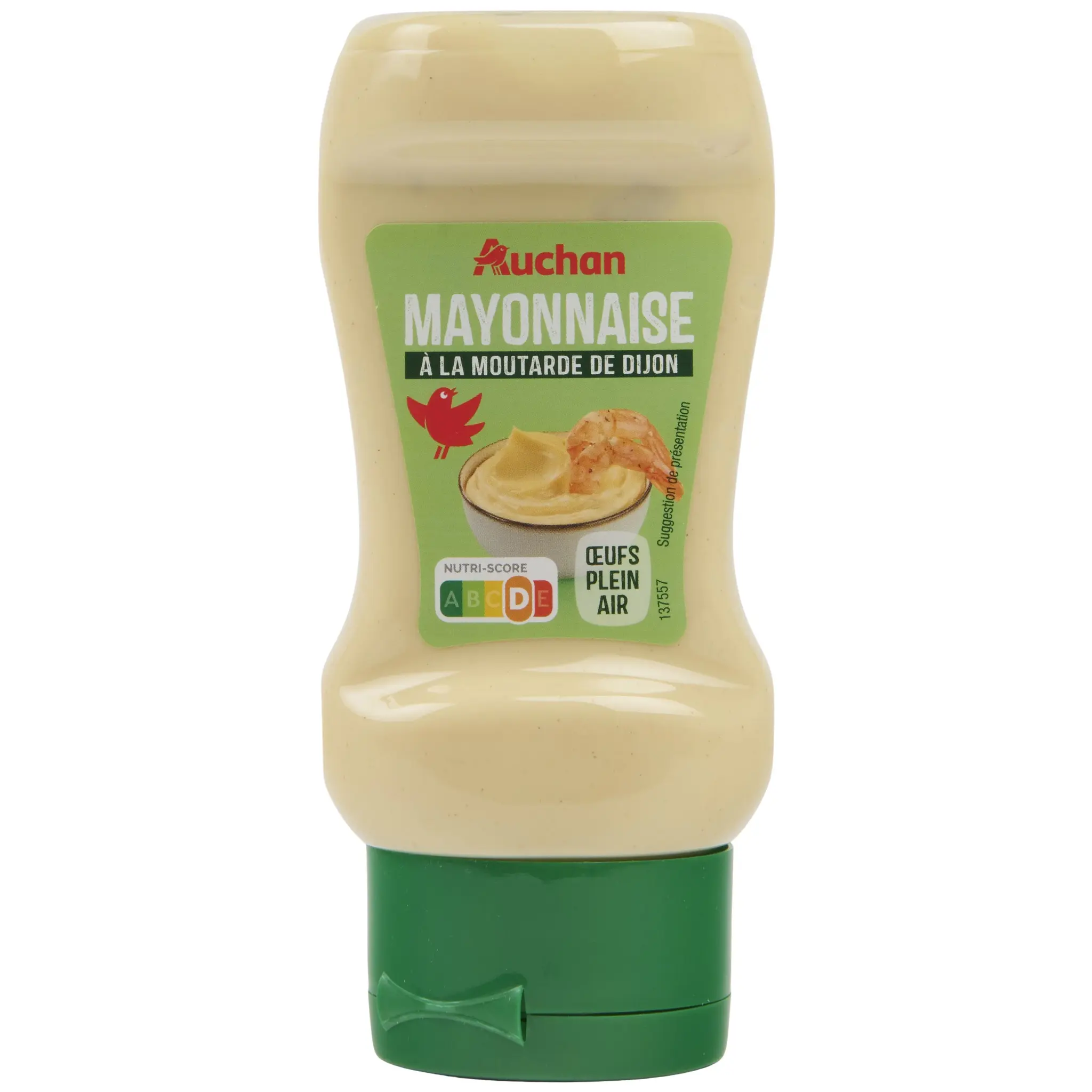 AUCHAN Mayonnaise en squeeze top down