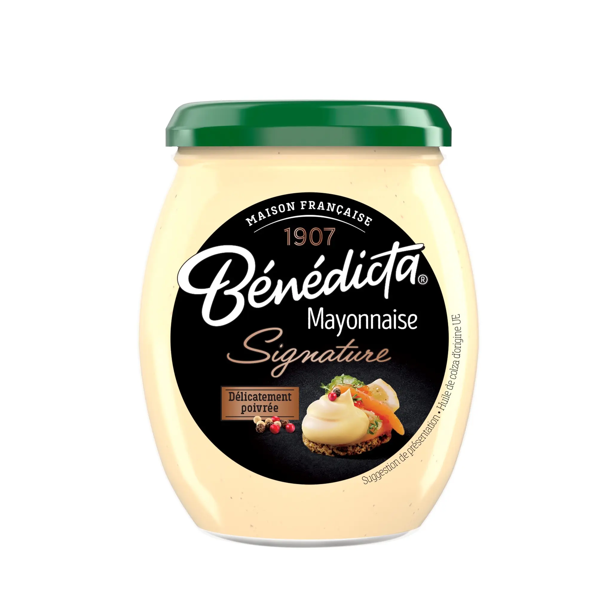 BENEDICTA Signature Mayonnaise délicatement poivrée bocal