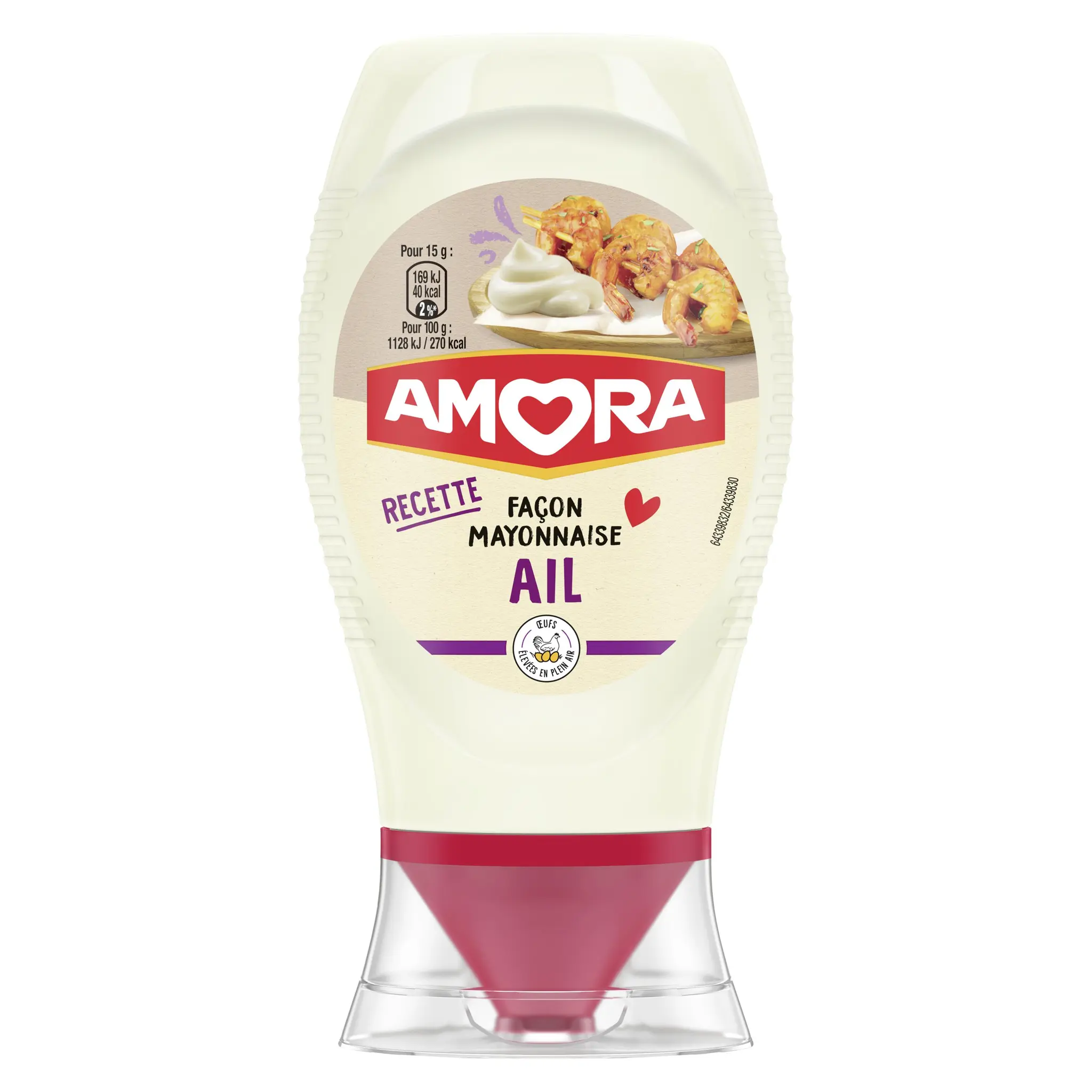 AMORA Mayonnaise façon ail flacon souple