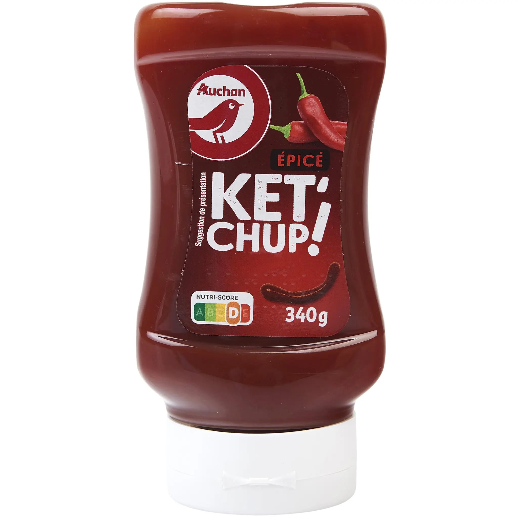 AUCHAN Ketchup épicé flacon souple