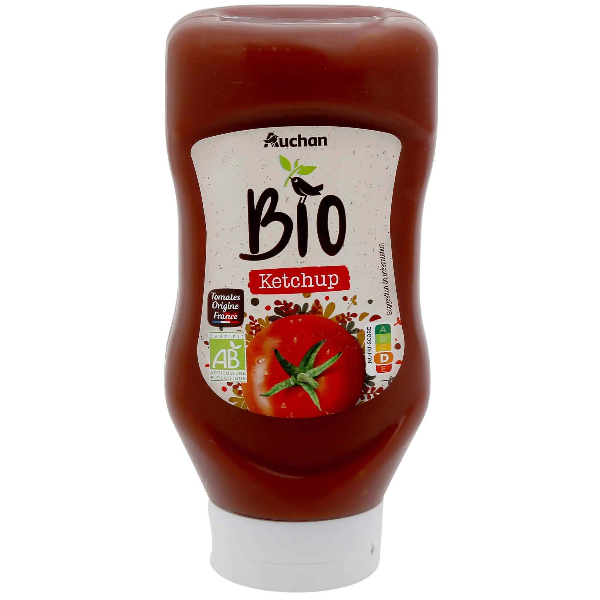 AUCHAN BIO Sauce ketchup flacon souple