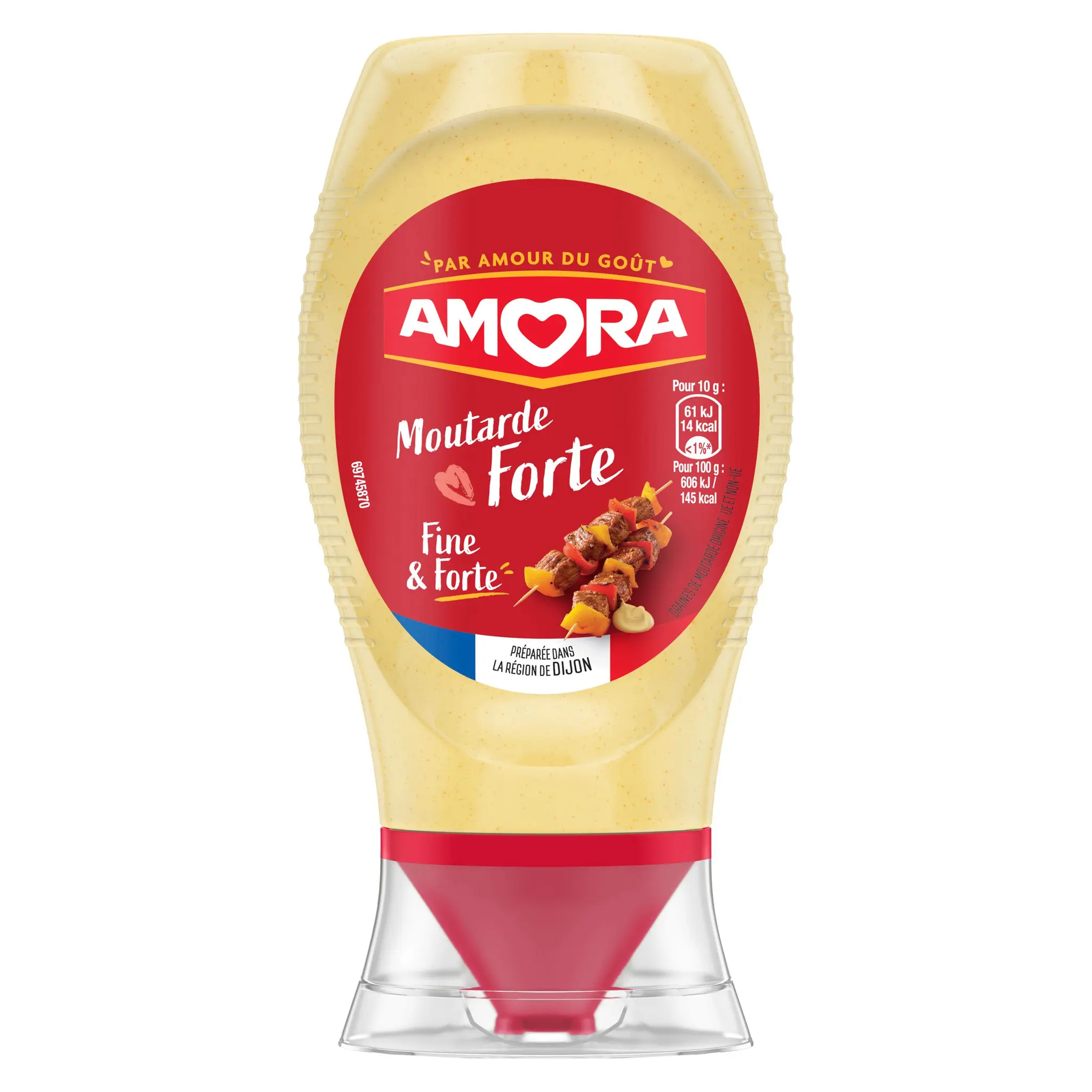 AMORA Moutarde de Dijon fine et forte flacon souple